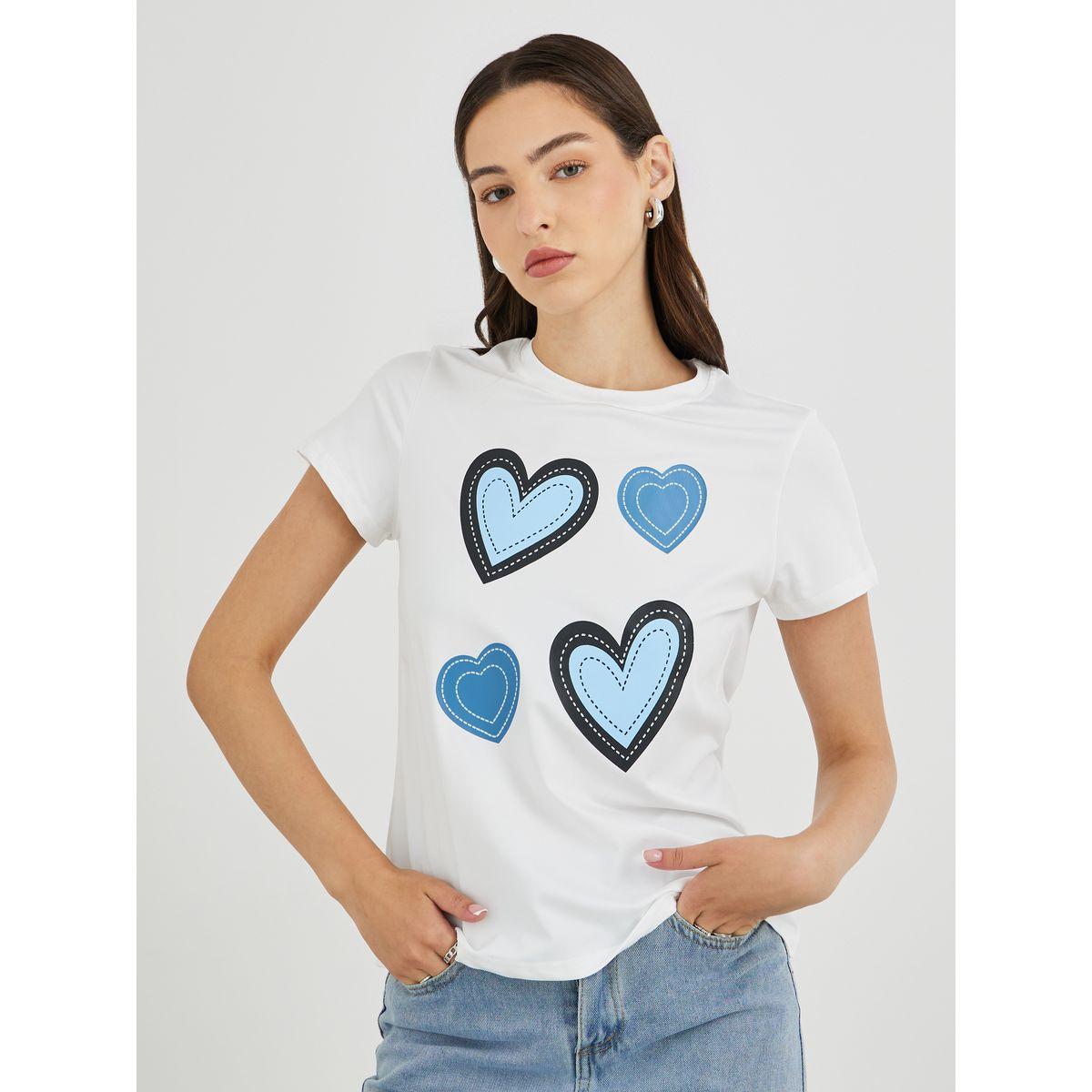 تيشيرت بطبعة جرافيك وأكمام قصيرة-women-clothing-tshirts-image-3