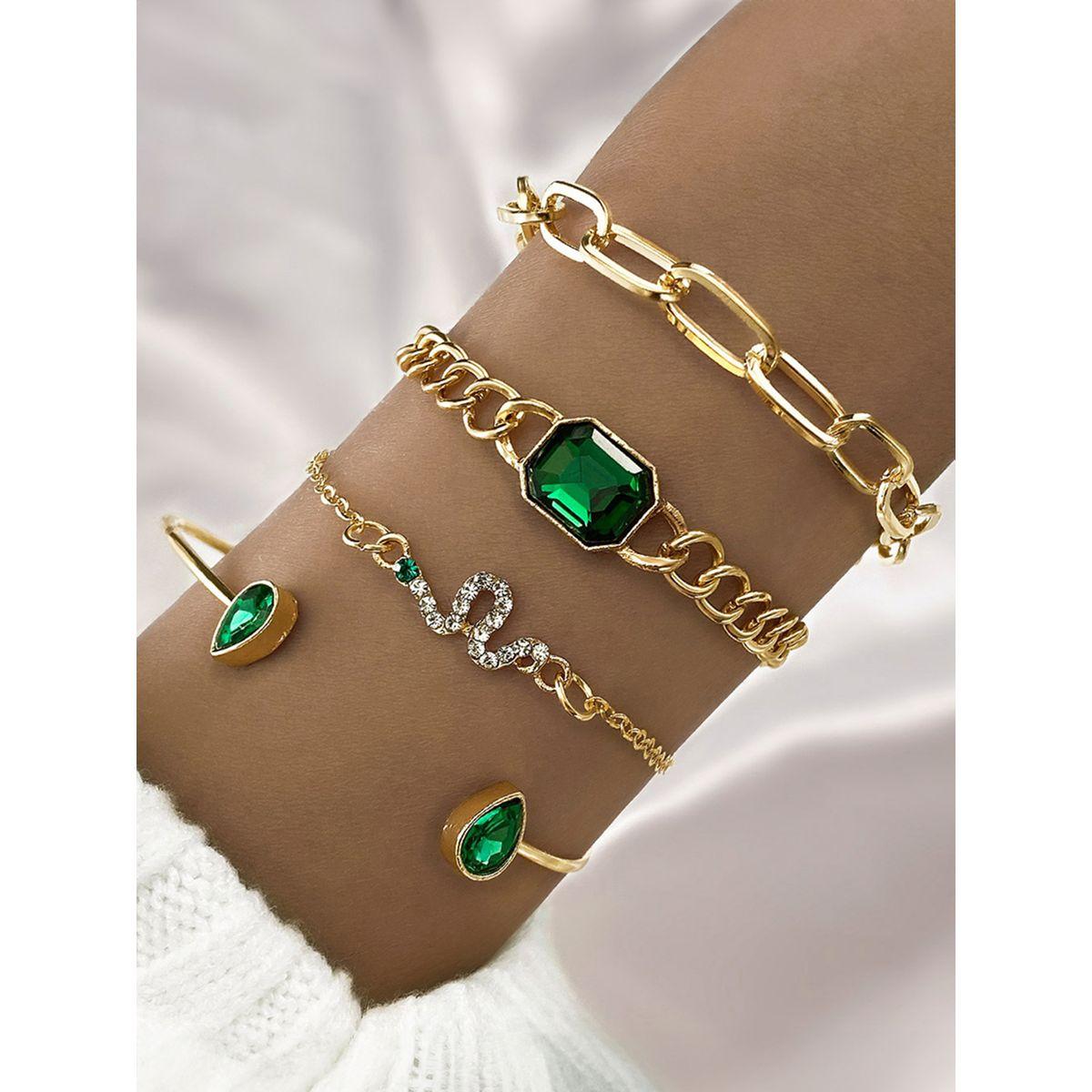 مجموعة من 4 أساور يد كاجوال-women-watchesandjewellery-jewellery-banglesandbracelets-image-1