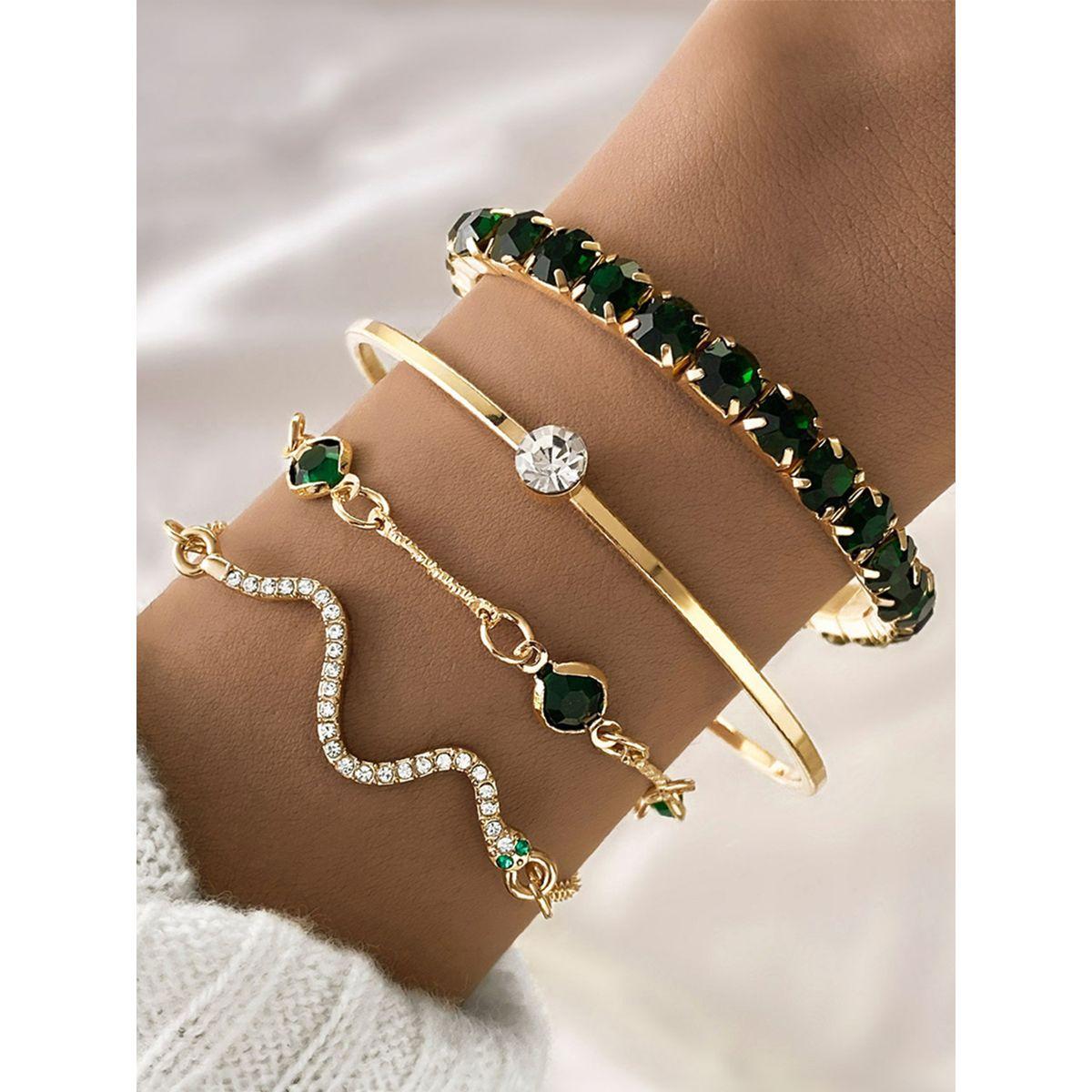 مجموعة من 4 أساور يد كاجوال-women-watchesandjewellery-jewellery-banglesandbracelets-image-1