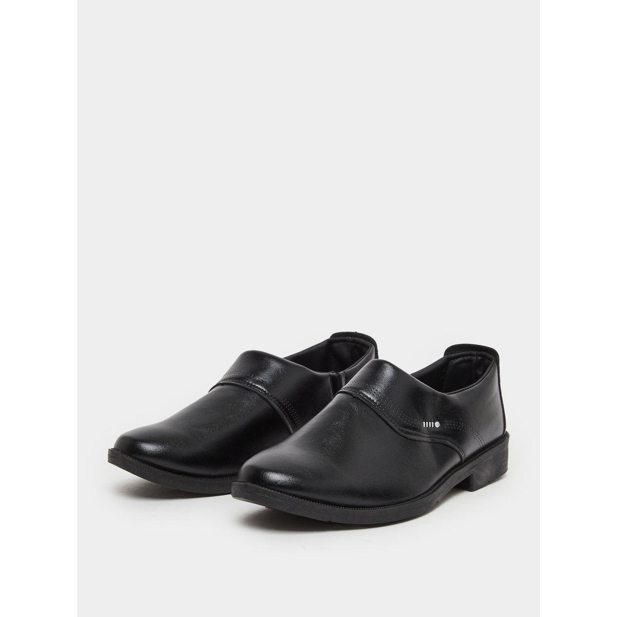 حذاء رسمي سادة سهل الارتداء بتفاصيل مدروزة-men-shoes-formalshoes-image-2