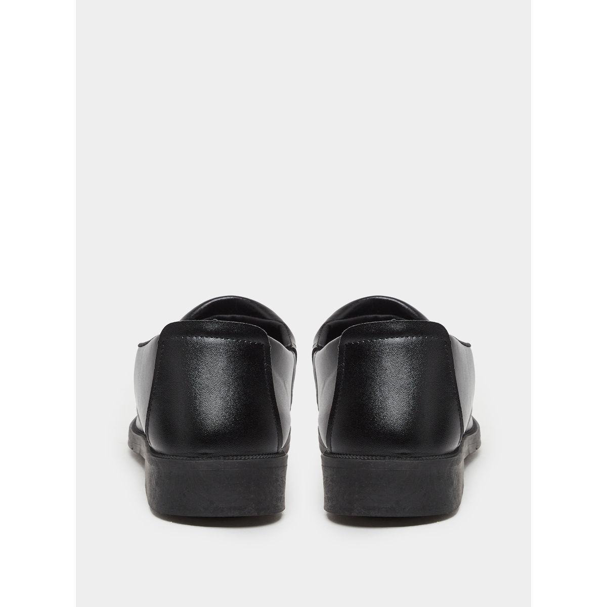حذاء رسمي سادة سهل الارتداء بتفاصيل مدروزة-men-shoes-formalshoes-image-4