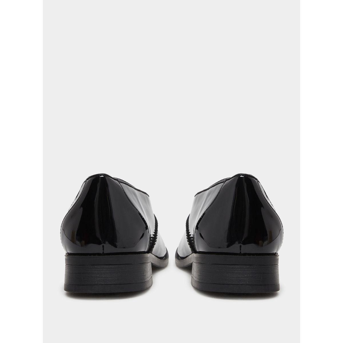 Styli Textured Pointed Toe Slip On Formal Shoes-men-shoes-loafersandmoccasins-image-4