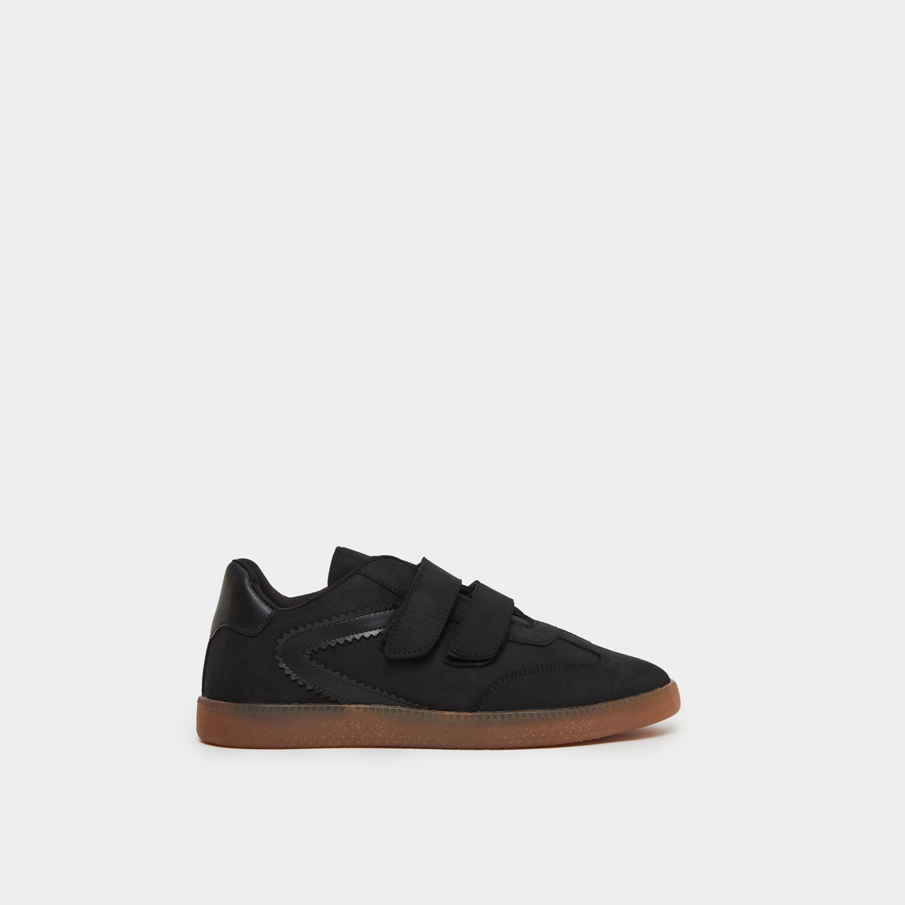 ستايلي - حذاء رياضي أسود بشريط فيلكرو للرجال-men-shoes-sneakers-image-2