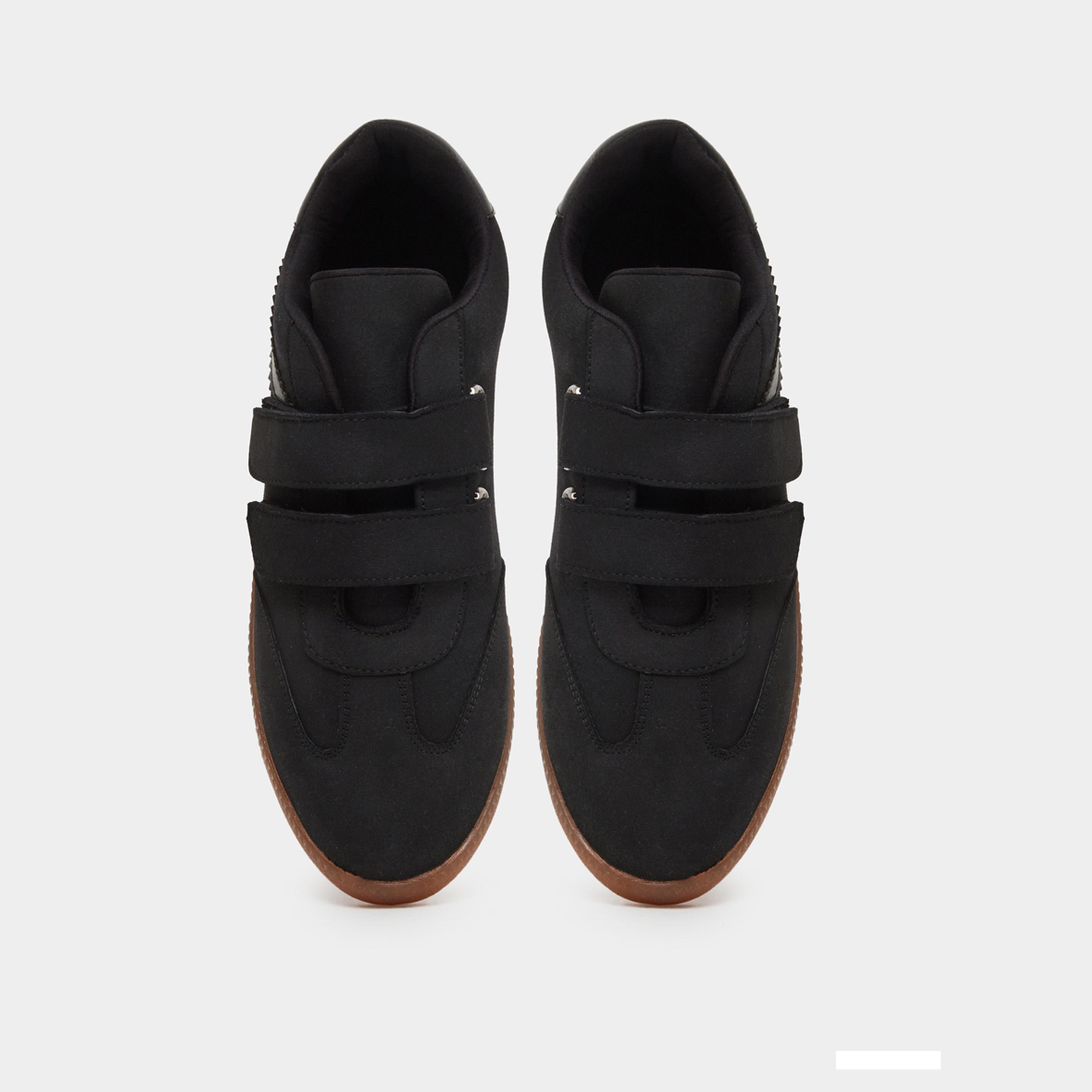 Styli Men Black Velcro Strap Sneakers-men-shoes-sneakers-image-6