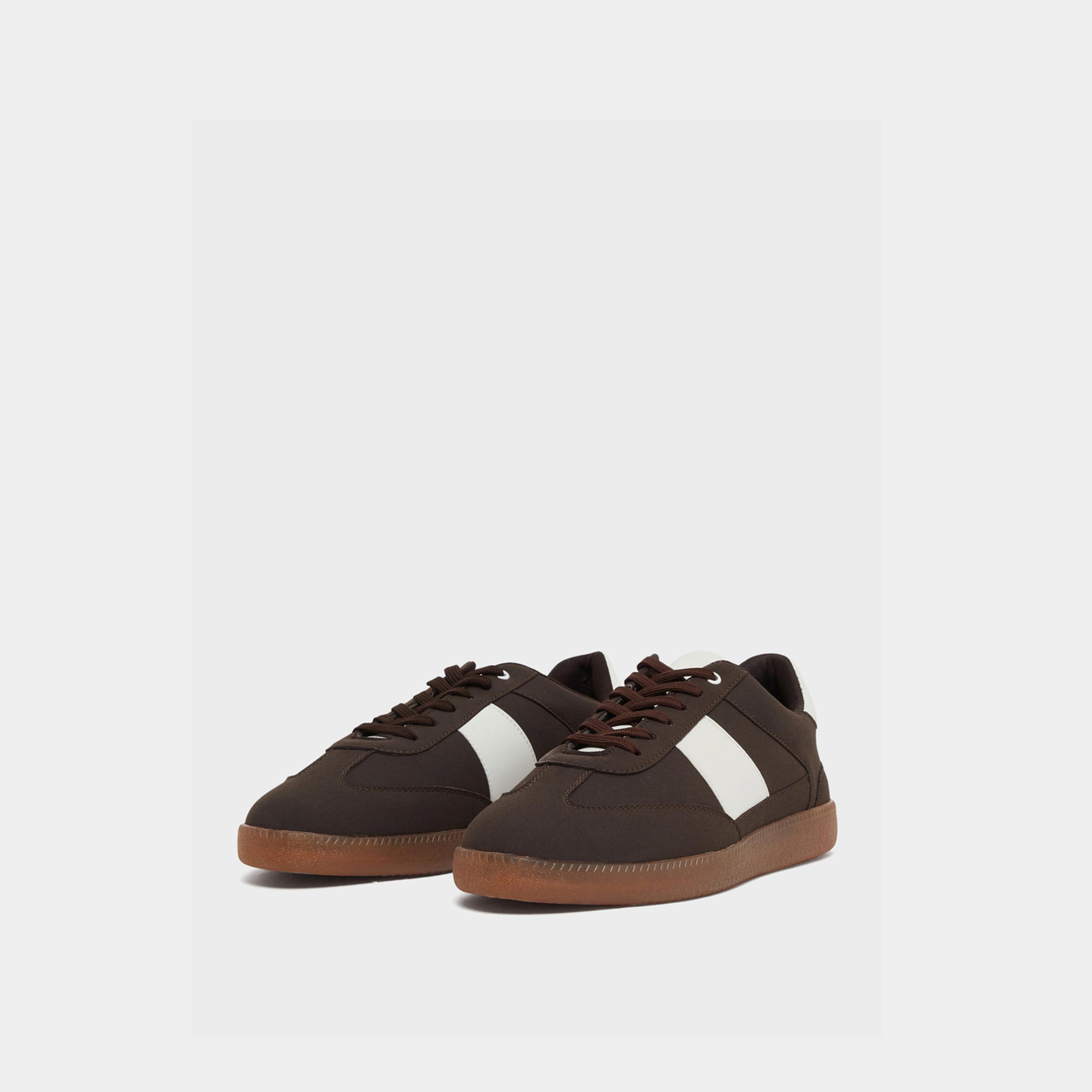 Styli Men Color Block Suede Lace Up Sneakers-men-shoes-sneakers-image-1