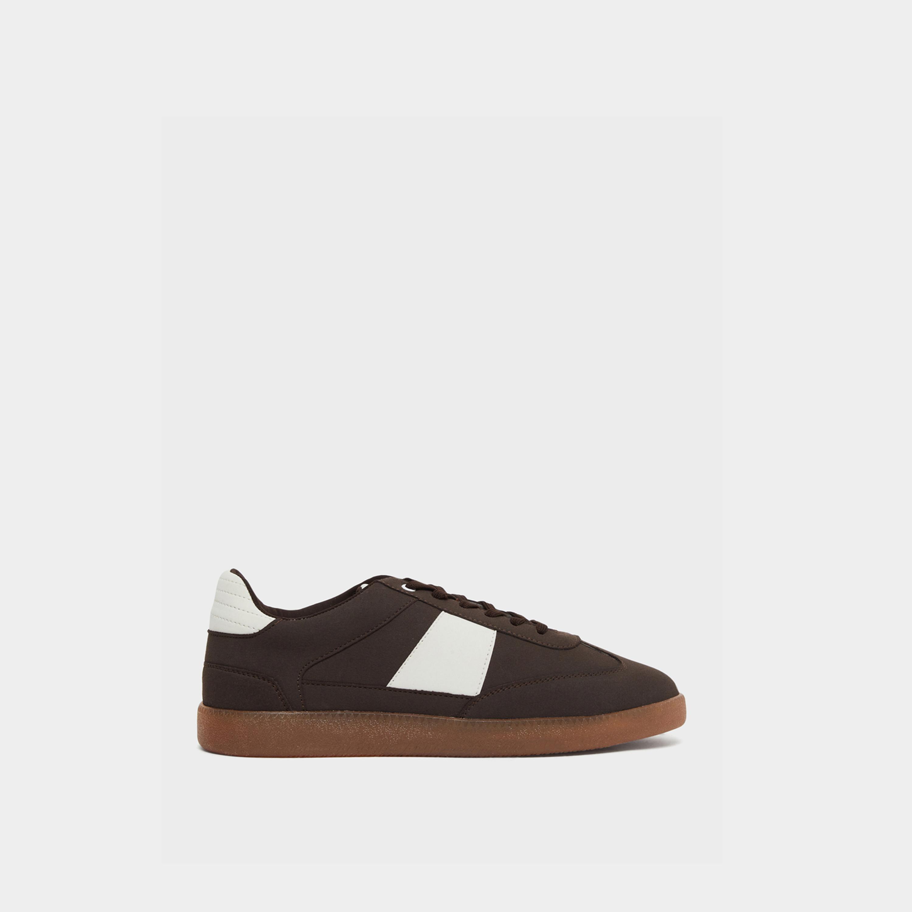 Styli Men Color Block Suede Lace Up Sneakers-men-shoes-sneakers-image-2