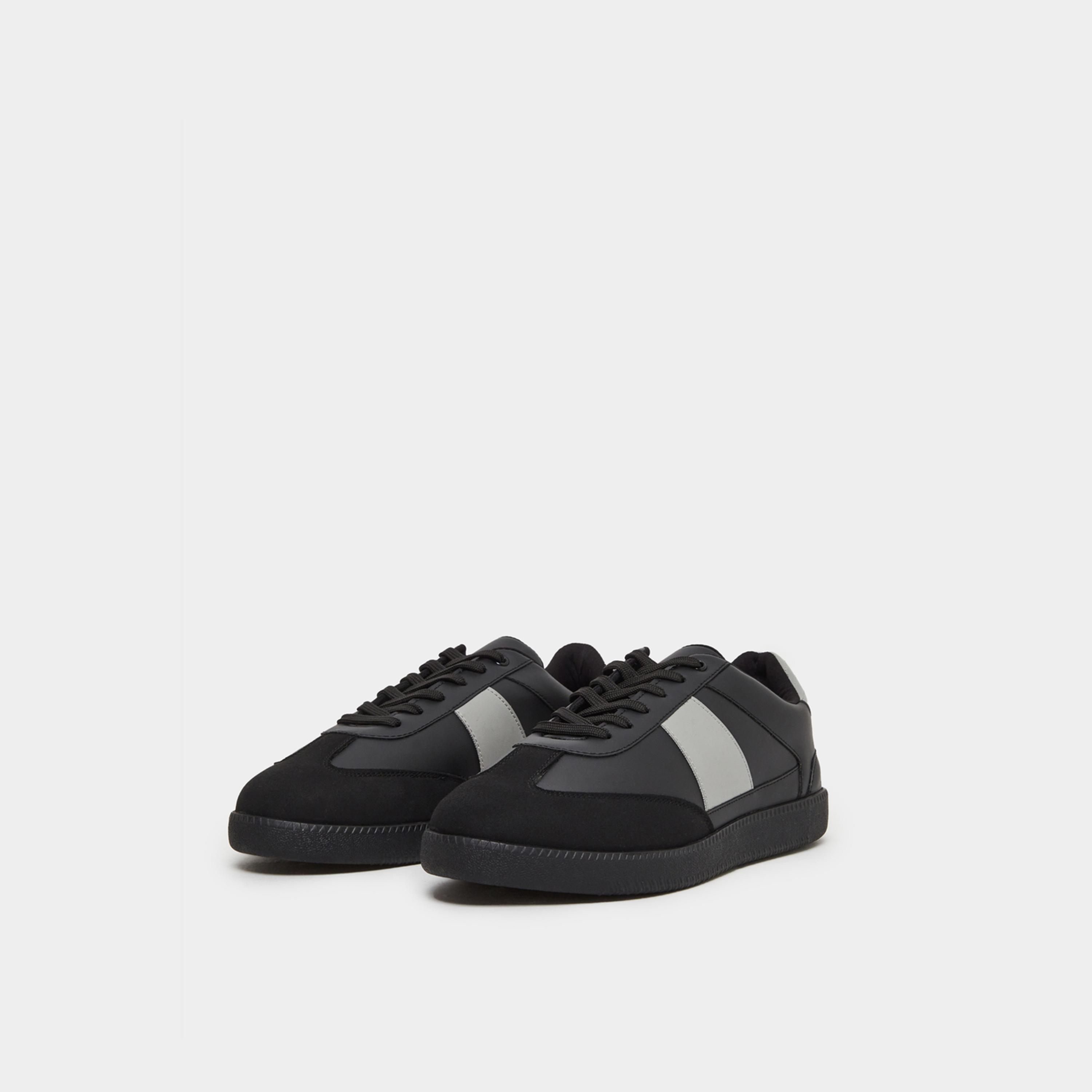 Styli Men Color Block Suede Lace Up Sneaker-men-shoes-sneakers-image-1