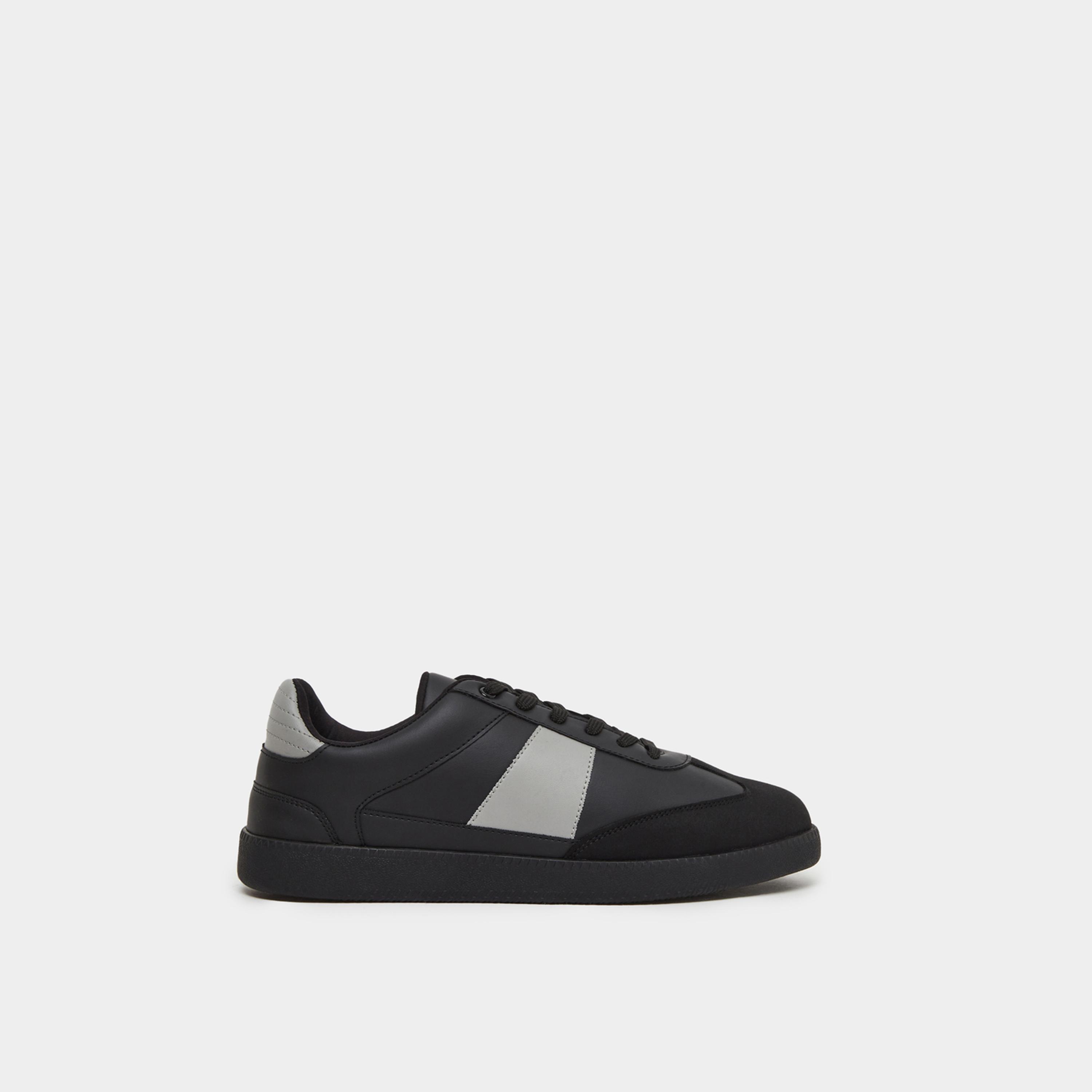 Styli Men Color Block Suede Lace Up Sneaker-men-shoes-sneakers-image-2