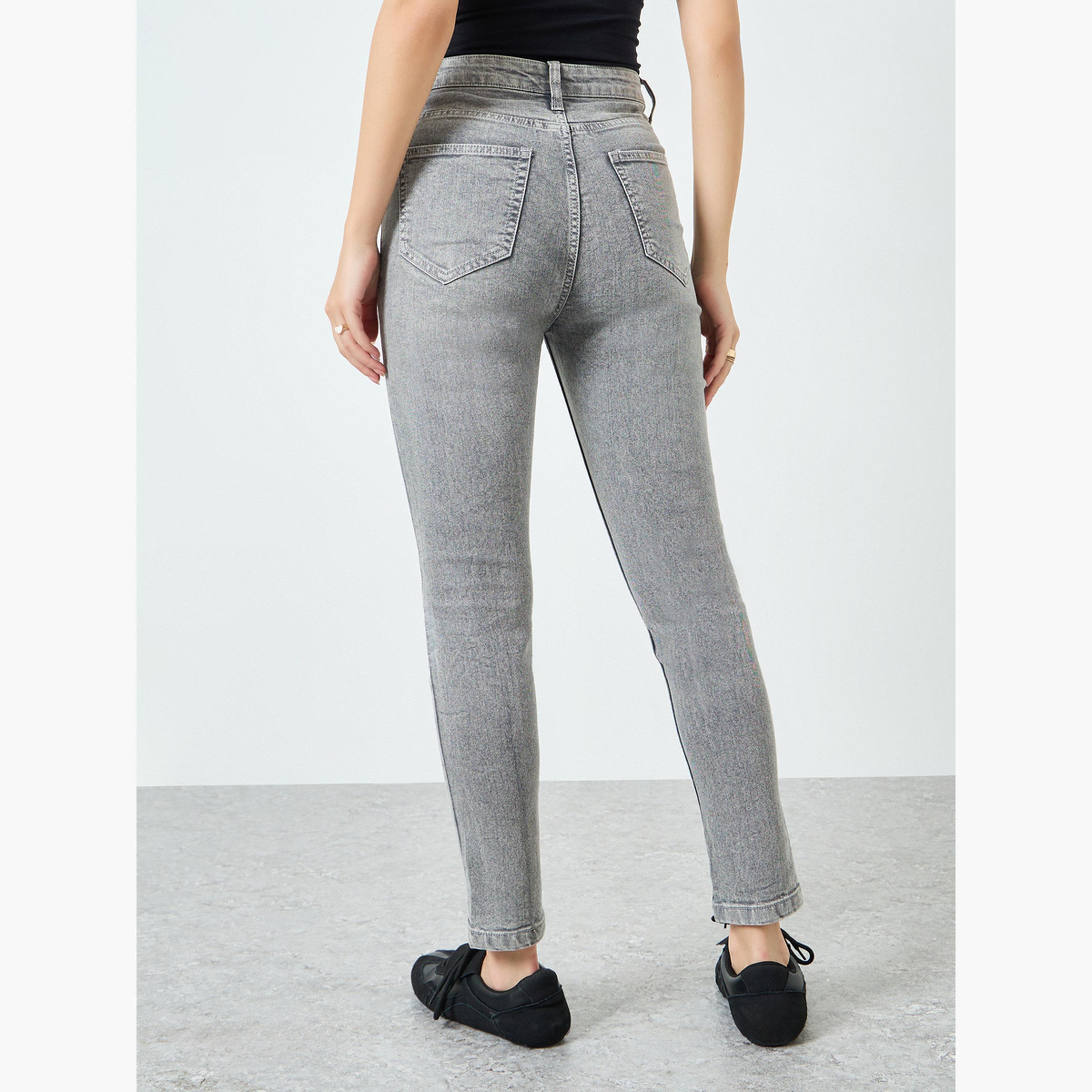 Styli Women Grey High Rise Skinny Jeans-women-clothing-bottoms-jeans-image-4
