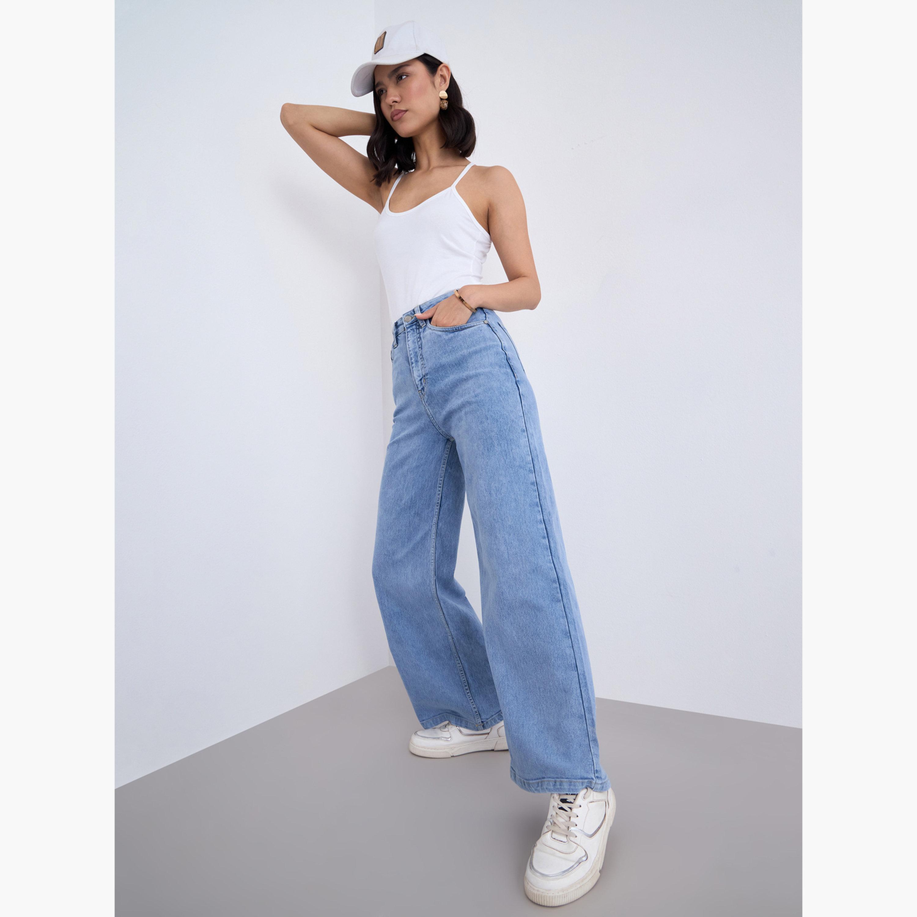 جينز أرجل واسعة وخصر عالي-women-clothing-bottoms-jeans-image-3