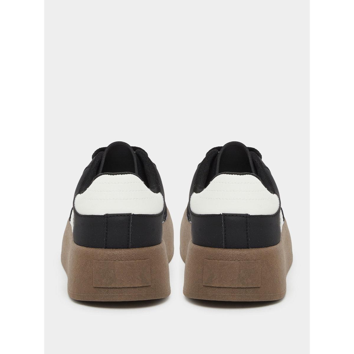 Styli Women Black Platform Sneakers-women-shoes-sneakers-image-5