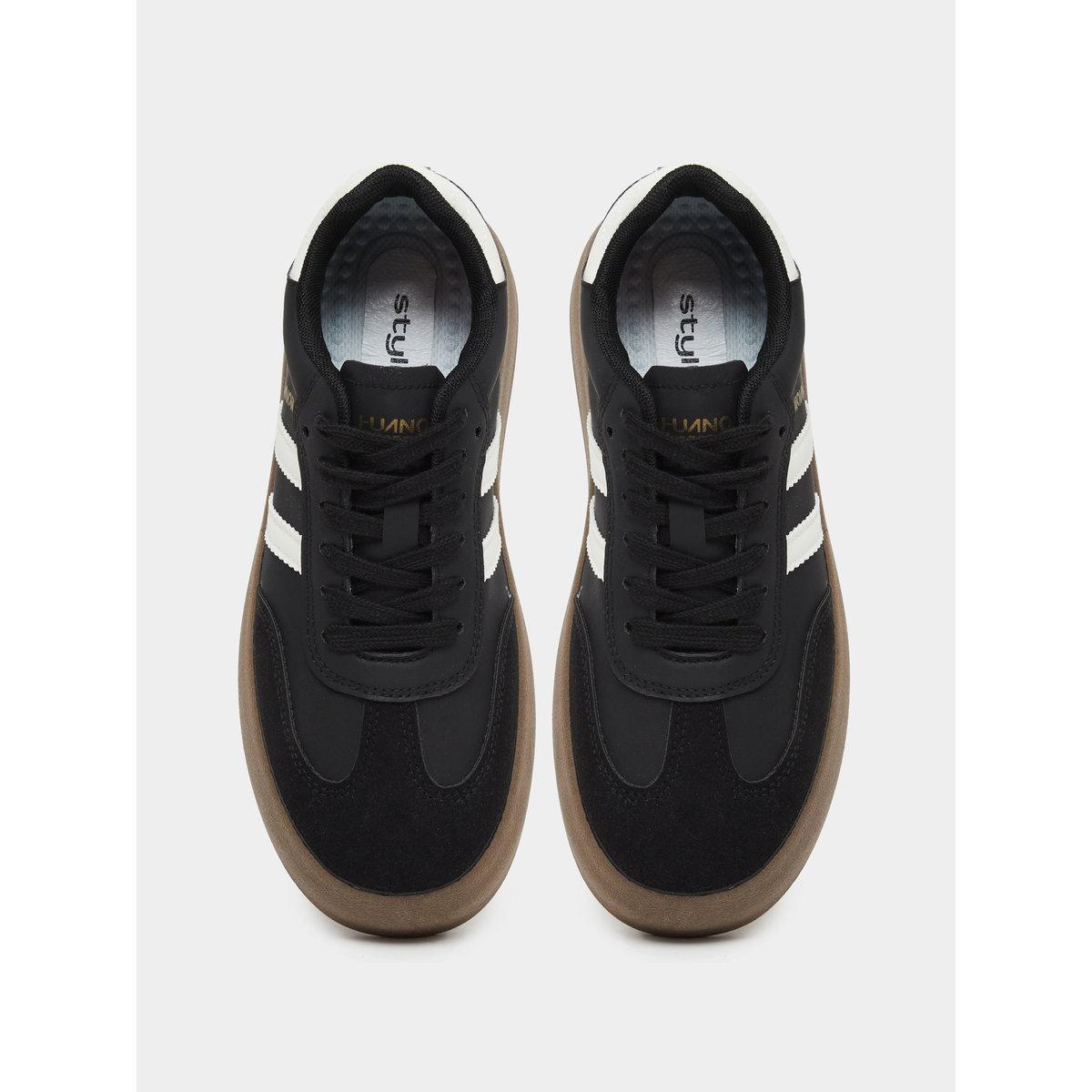 Styli Women Black Platform Sneakers-women-shoes-sneakers-image-6
