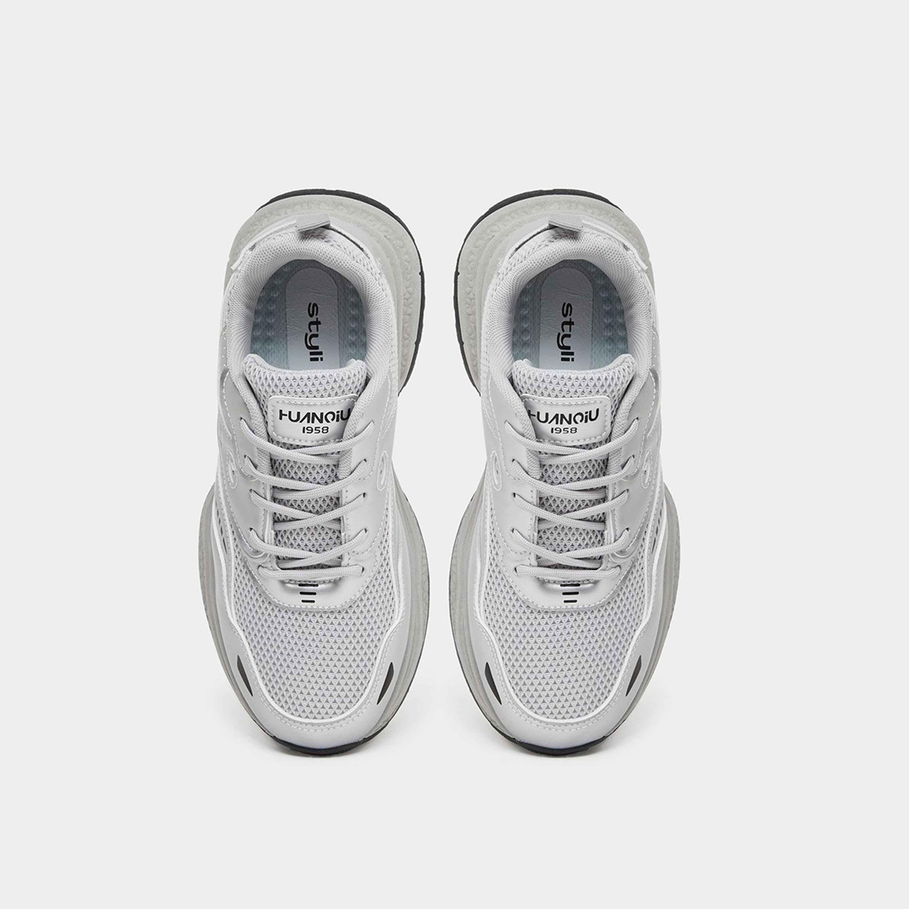 Styli Women Metallic Detail Lace Up Chunky Sole Sneakers-women-shoes-sneakers-image-6