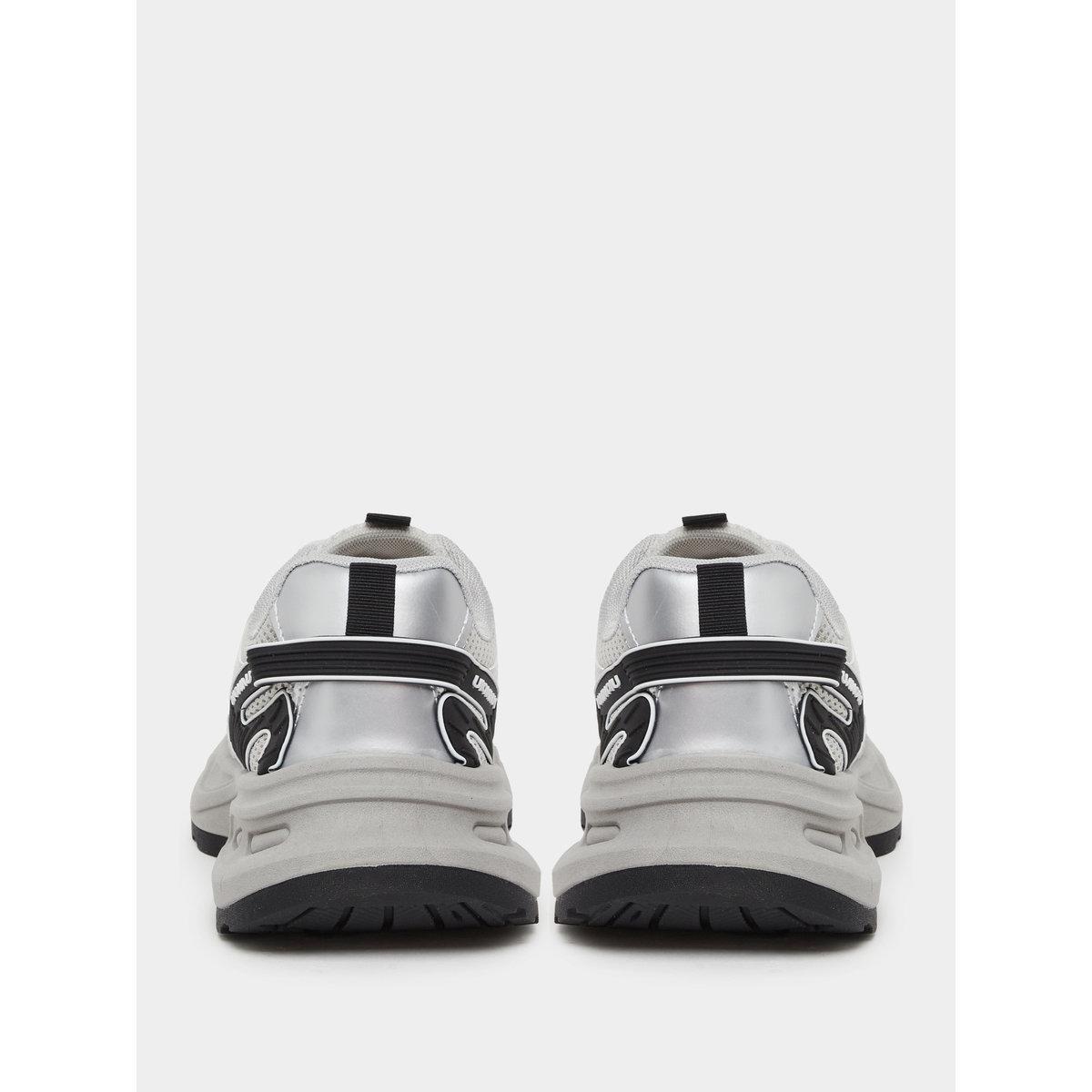 Styli Women Grey Metallic Chunky Sneakers-women-shoes-sneakers-image-4