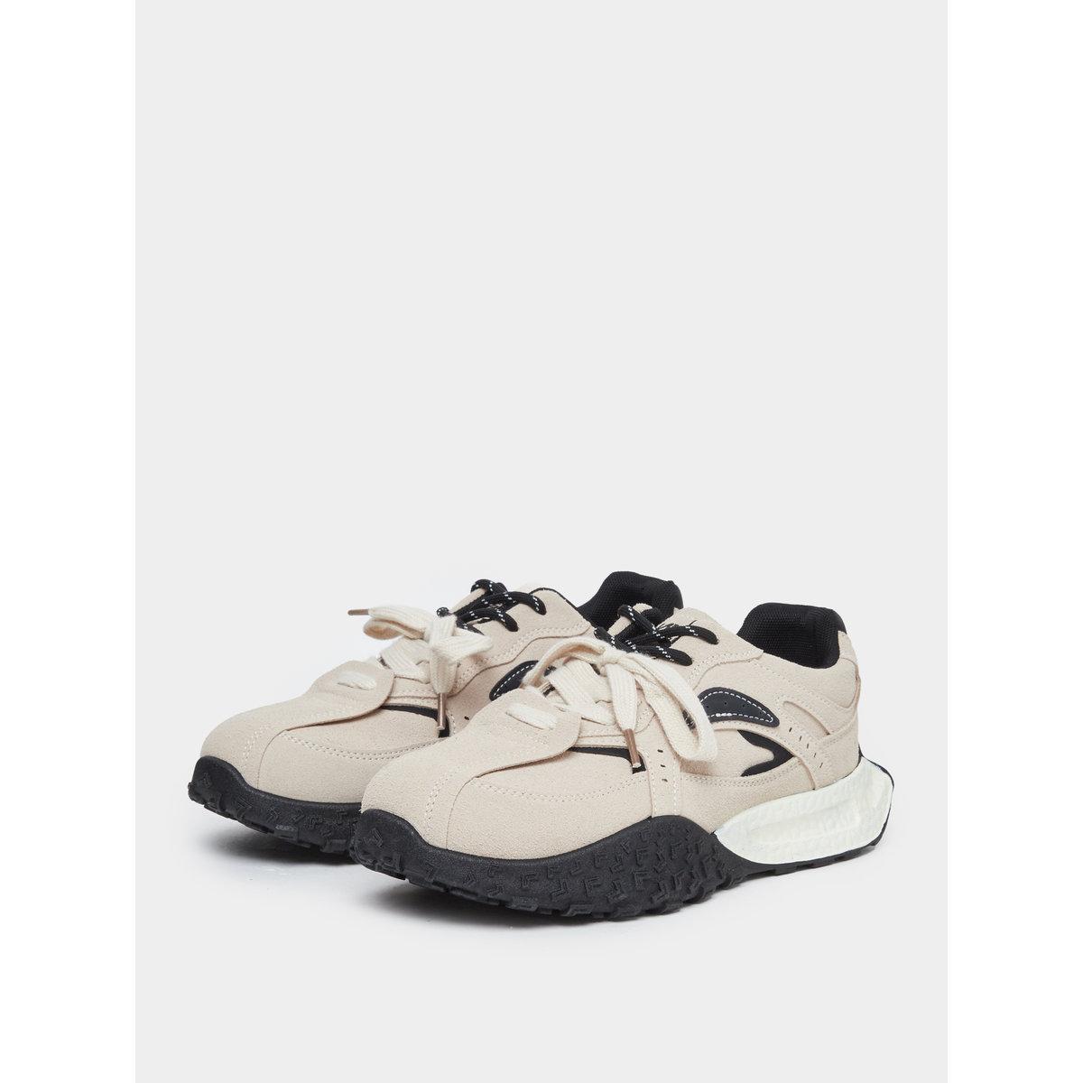 Styli Women Contrast Panel Lace Up Sneakers-women-shoes-sneakers-image-2