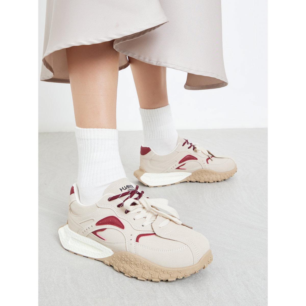 Styli Women Contrast Panel Lace Up Sneakers-women-shoes-sneakers-image-1