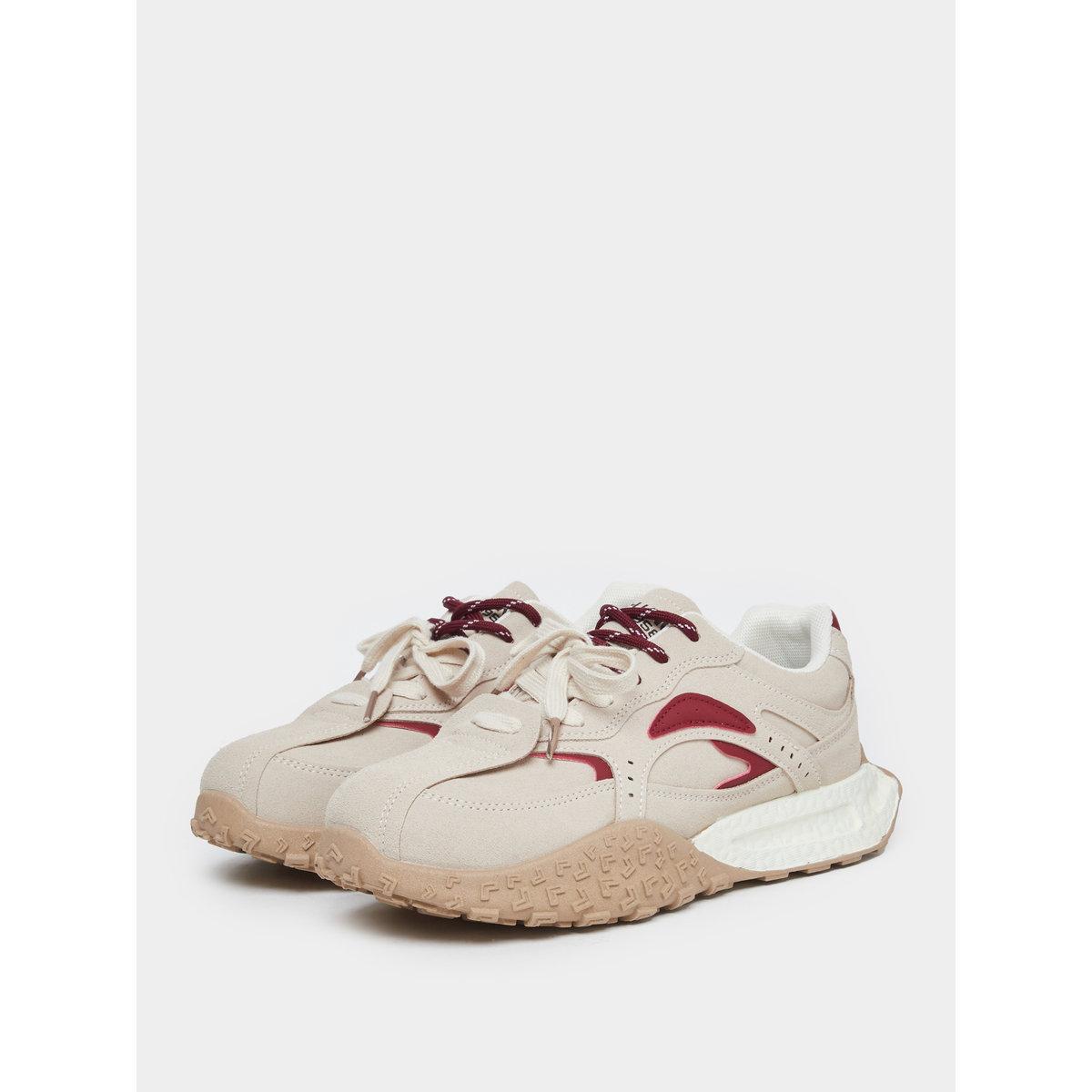 Styli Women Contrast Panel Lace Up Sneakers-women-shoes-sneakers-image-3