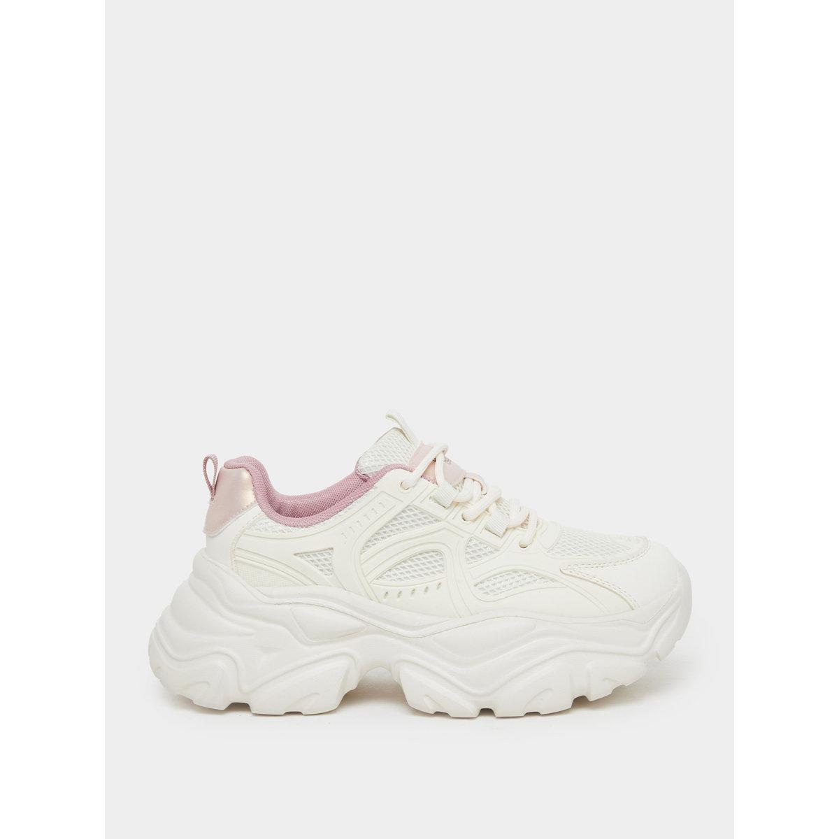 Styli Women Cream Chunky Sneakers-women-shoes-sneakers-image-2