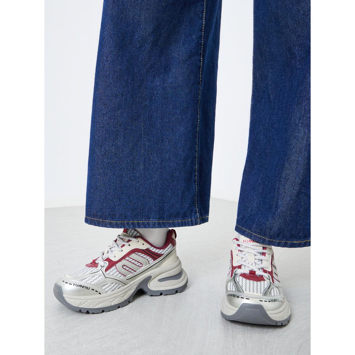 Styli Chunky Sole Lace Up Sneakers-women-shoes-sneakers-image-1