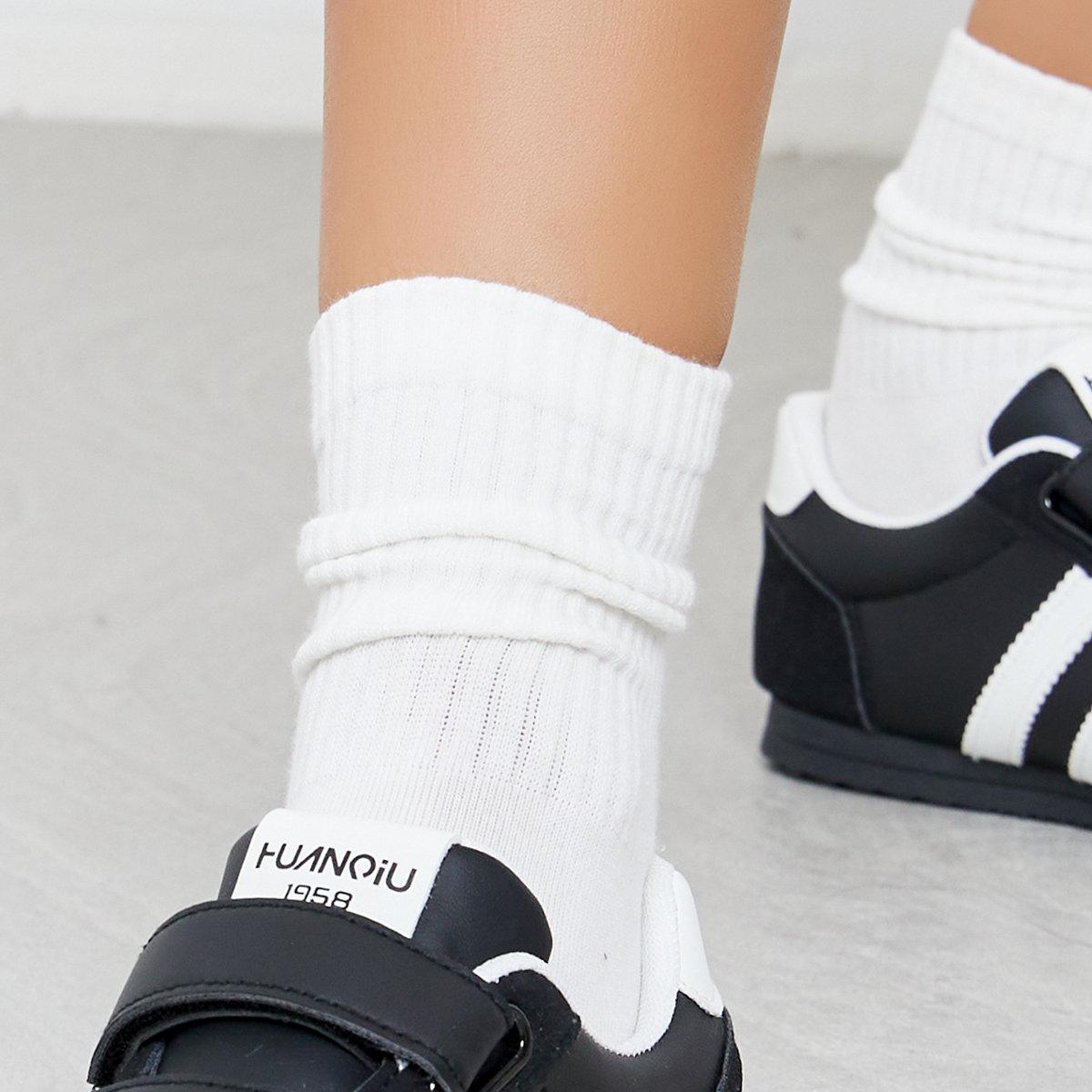 Styli Women Black Sneakers with Hook and Loop-women-shoes-sneakers-image-1