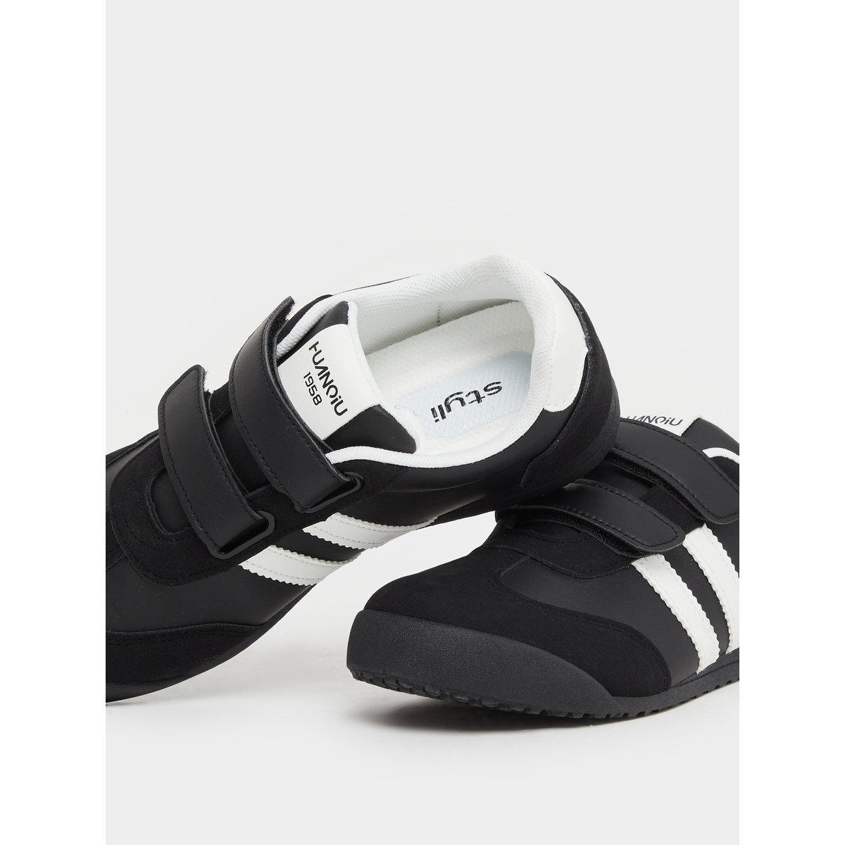 Styli Women Black Sneakers with Hook and Loop-women-shoes-sneakers-image-4