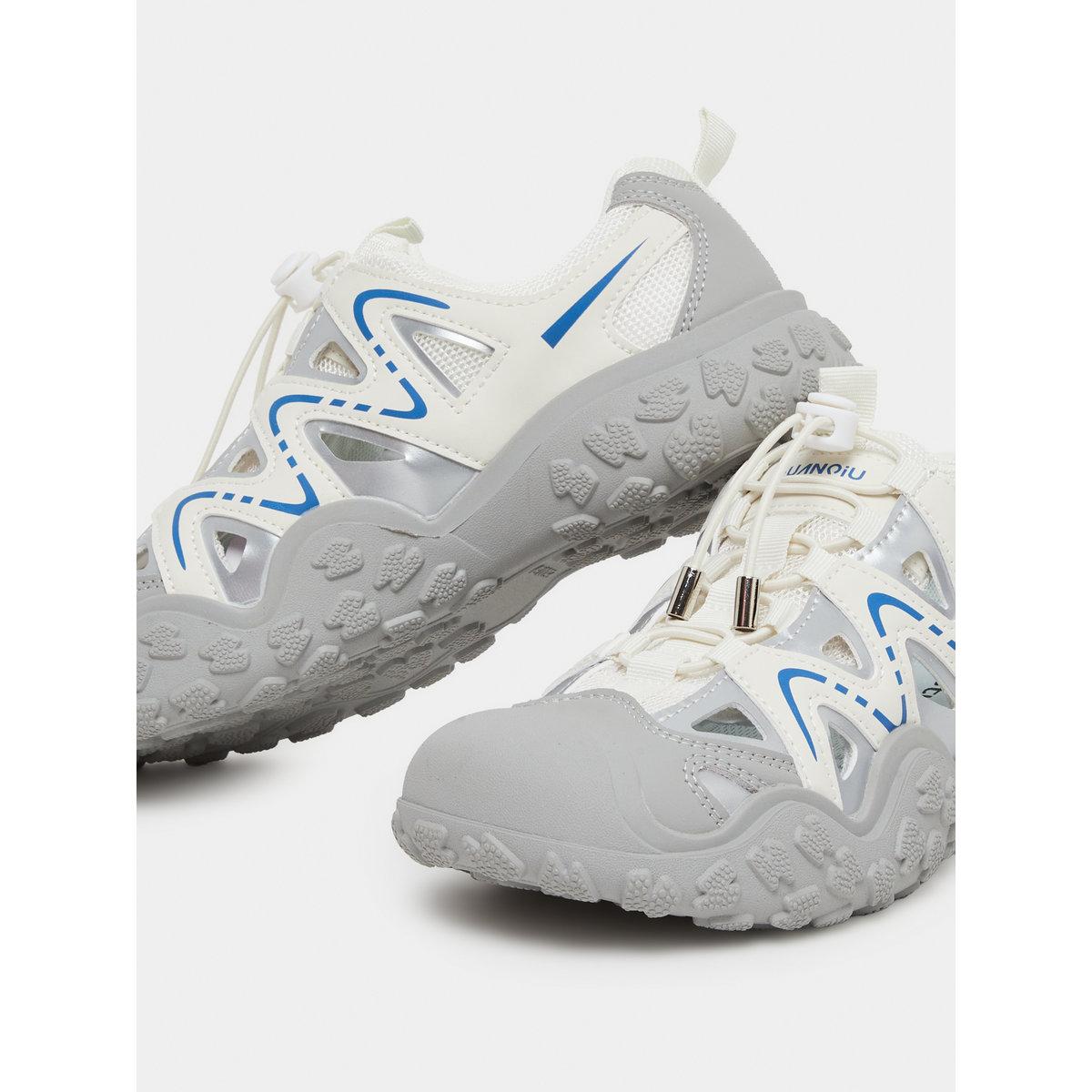 Styli Women Textured Sole Toggle Lace Sneakers-women-shoes-sneakers-image-4