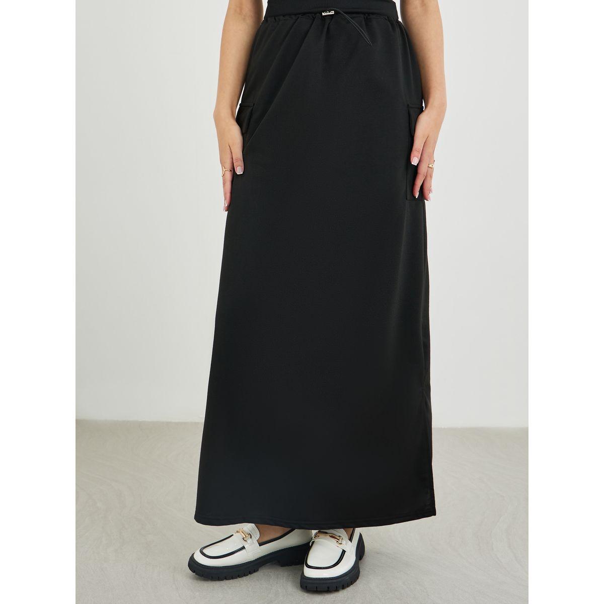 Styli Cargo Maxi Skirt with Toggle String-women-clothing-bottoms-skirts-image-2