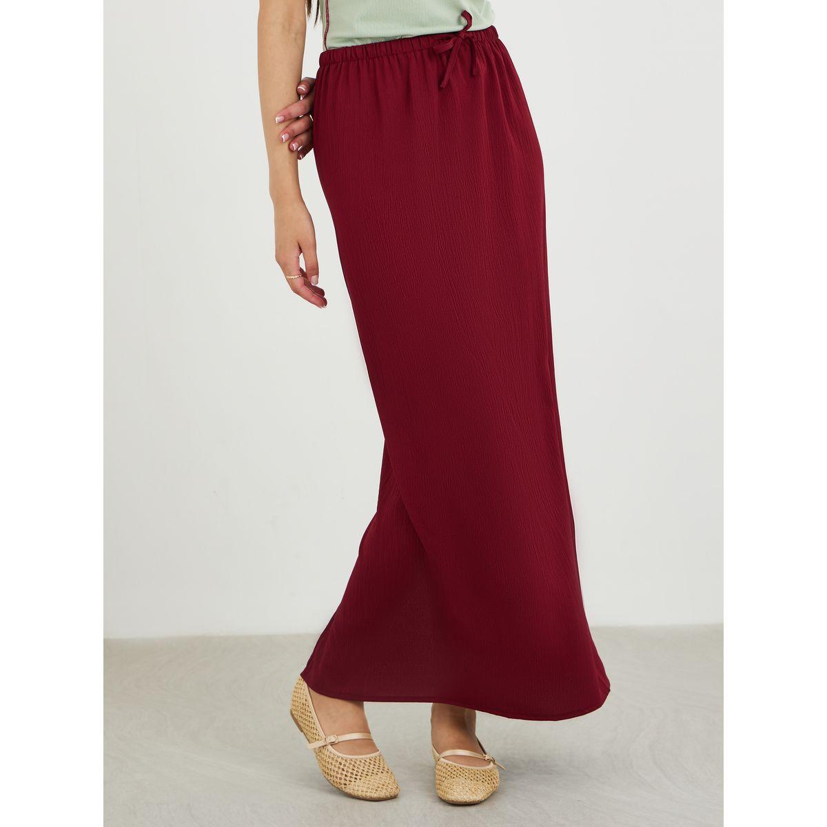 Styli Textured Shift Maxi Skirt-women-clothing-bottoms-skirts-image-2