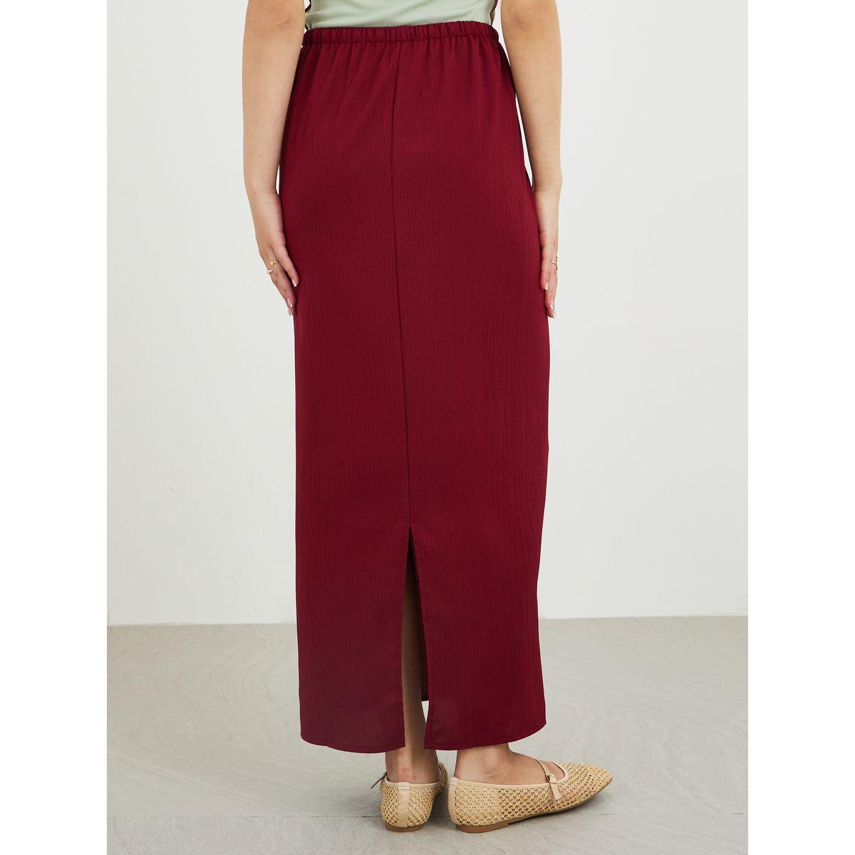 Styli Textured Shift Maxi Skirt-women-clothing-bottoms-skirts-image-4