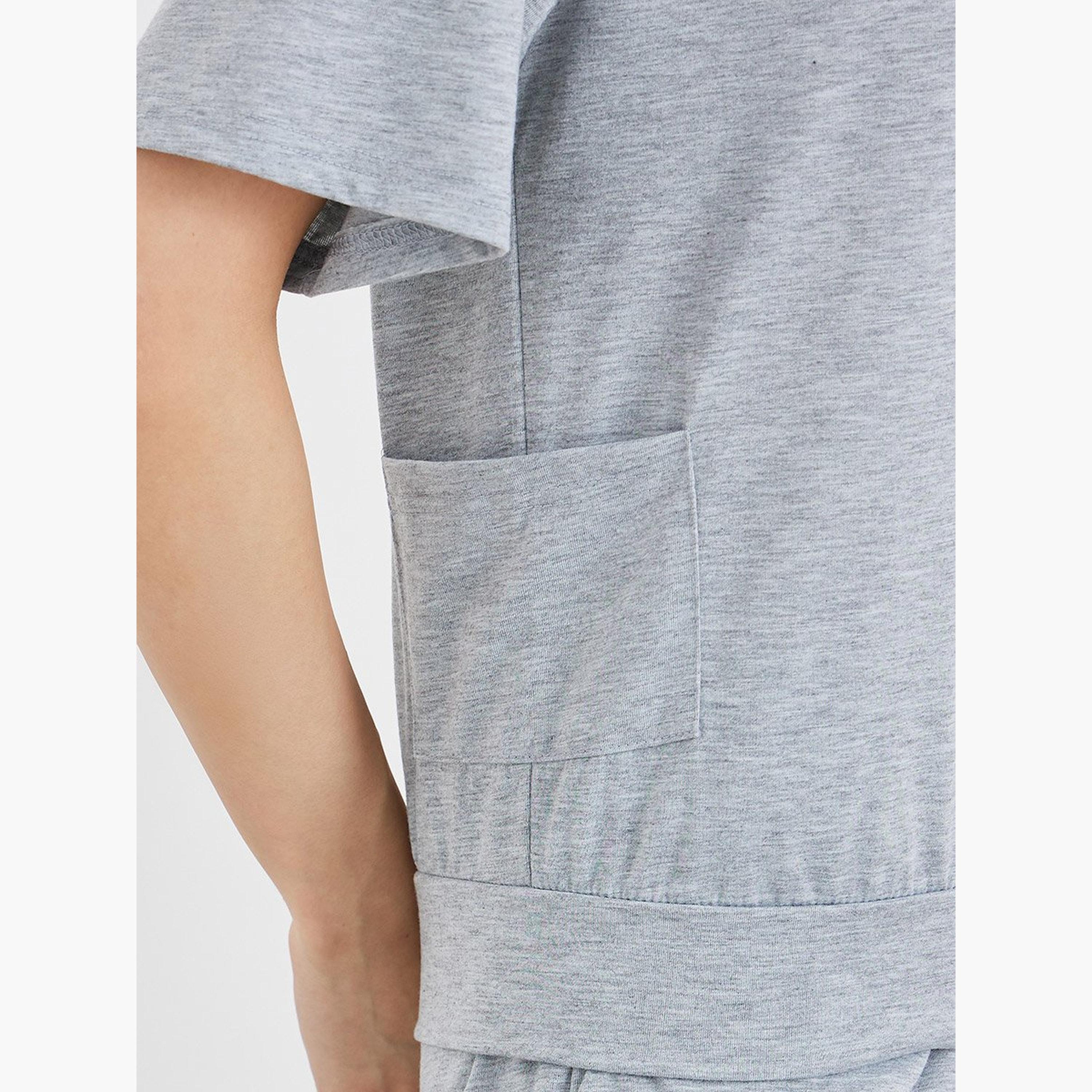 Take Two Women Solid T-Shirt and Relaxed Fit Pants Co-Ords-women-clothing-coordsets-image-3
