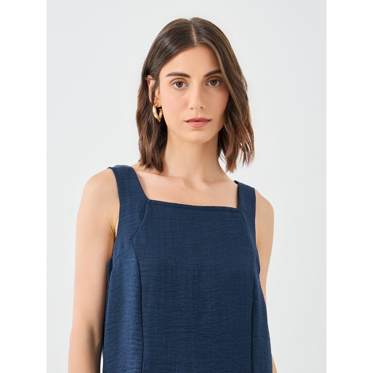 Styli Solid Square Neck Top and Pants Co-Ords-women-clothing-coordsets-image-3