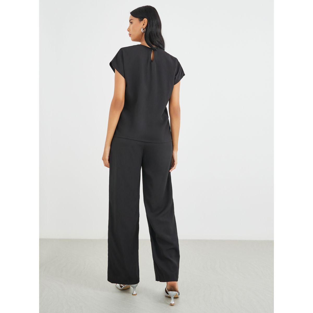 Styli Sequined Neckline Top and Pants Co-Ords-women-clothing-coordsets-image-5