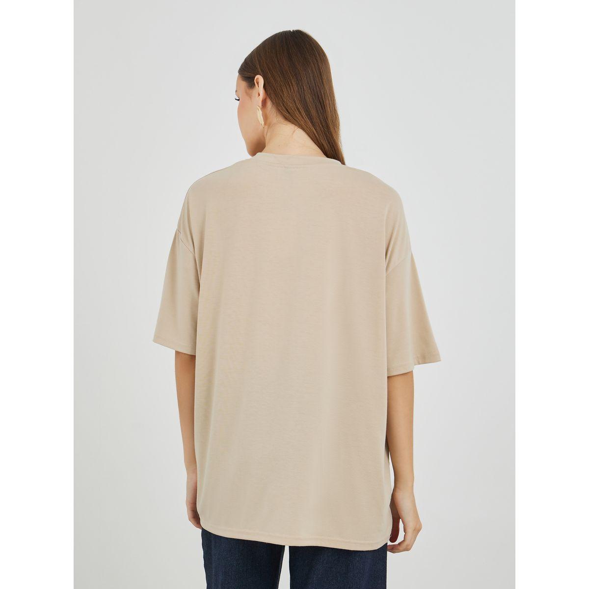 Styli Solid V-Neck Oversized T-Shirt-women-clothing-tshirts-image-4