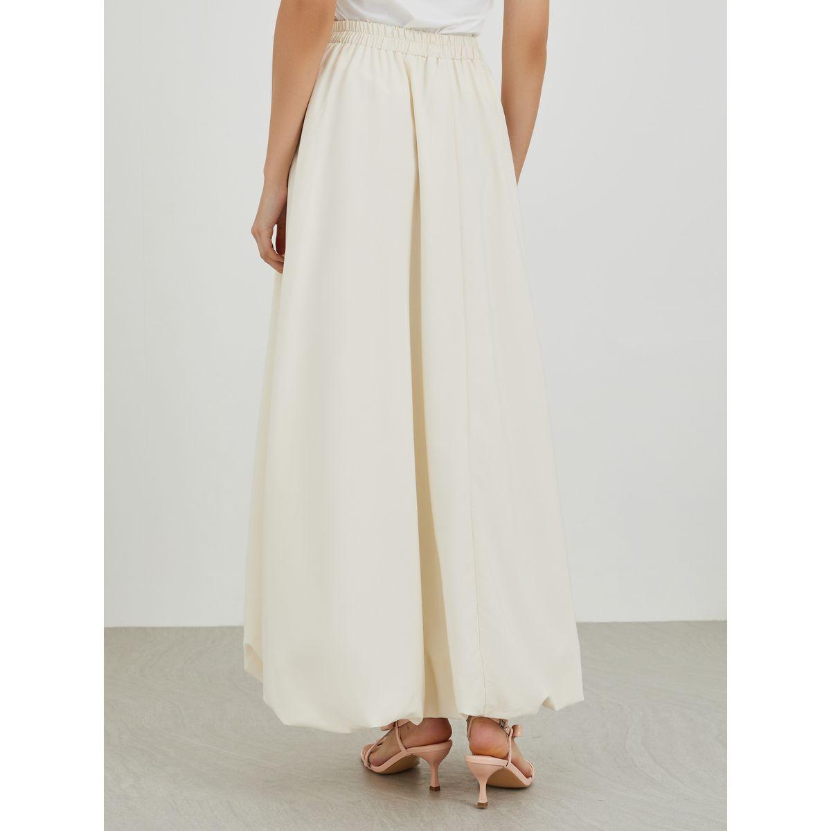 Styli Solid A-Line Maxi Skirt with Balloon Hem-women-clothing-bottoms-skirts-image-4