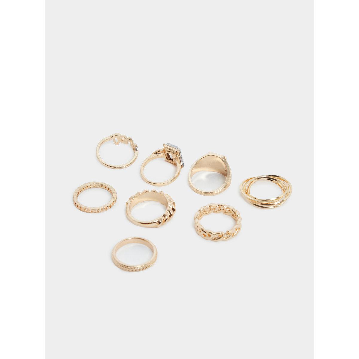 مجموعة من 8 - خواتم متنوعة-women-watchesandjewellery-jewellery-rings-image-2