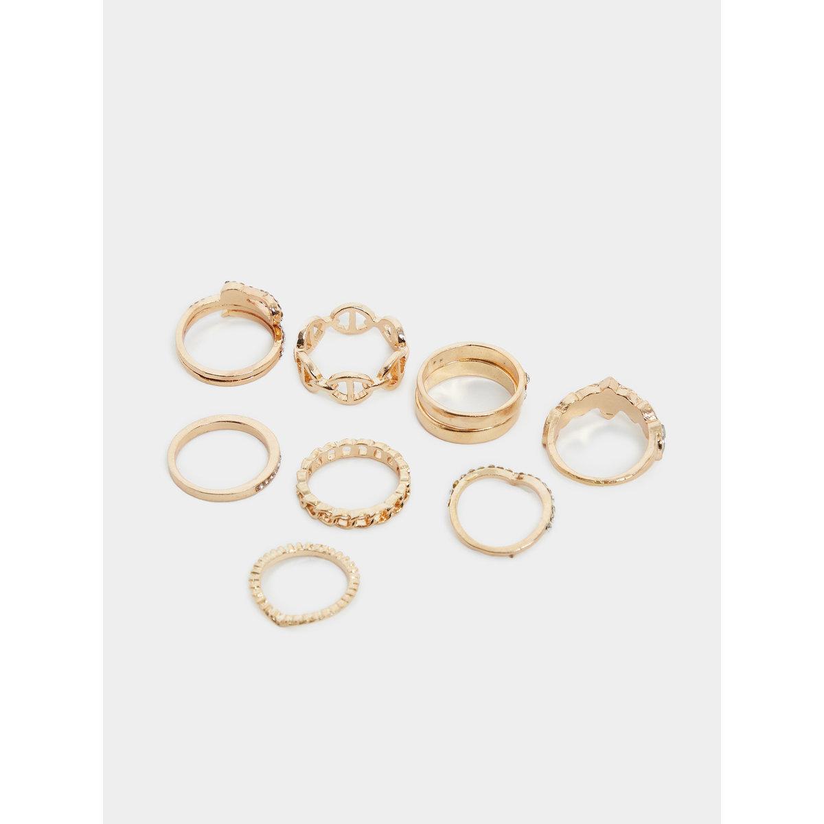 مجموعة من 8 - خواتم متنوعة-women-watchesandjewellery-jewellery-rings-image-2