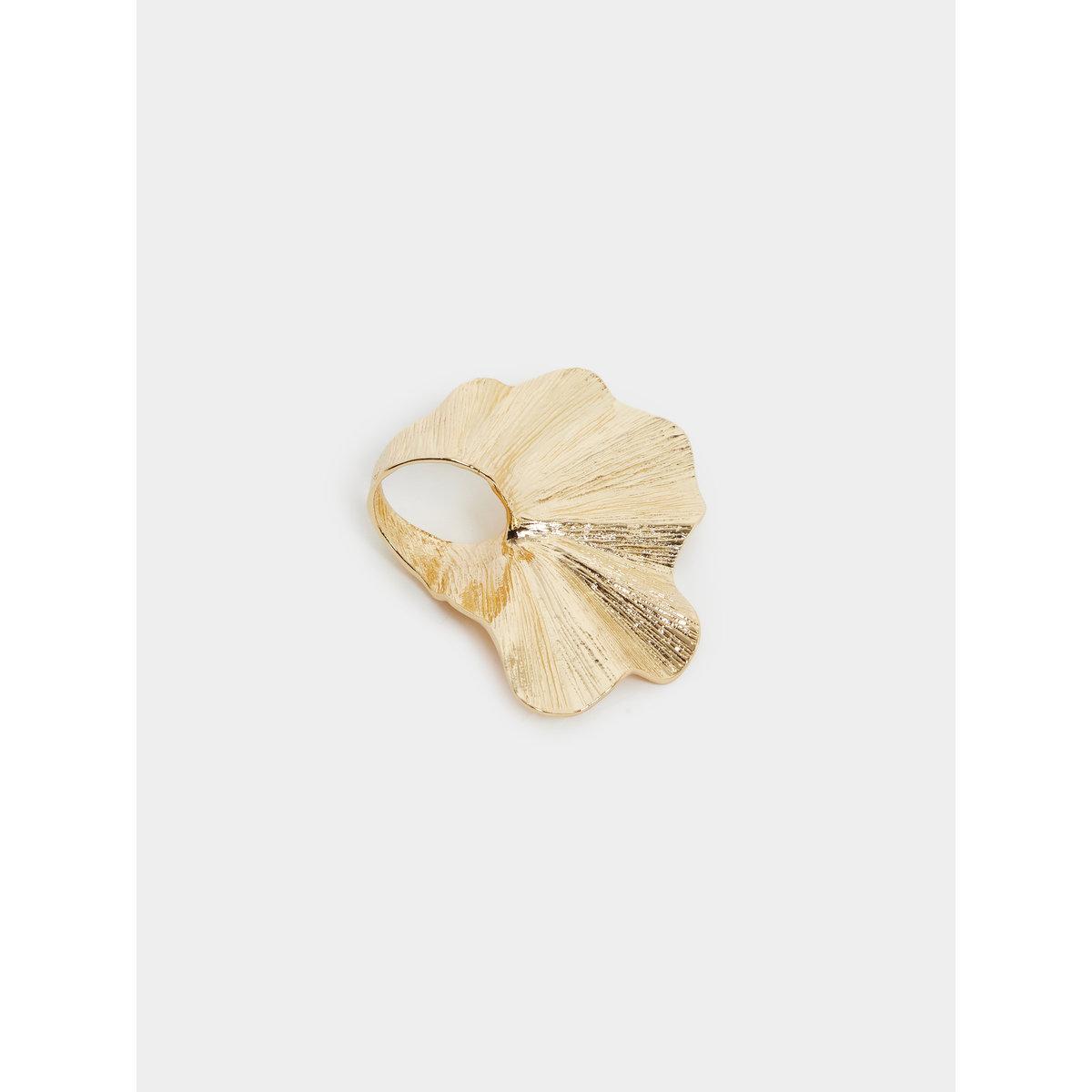 Styli Women Gold Textured Overlap Ring-women-watchesandjewellery-jewellery-rings-image-1
