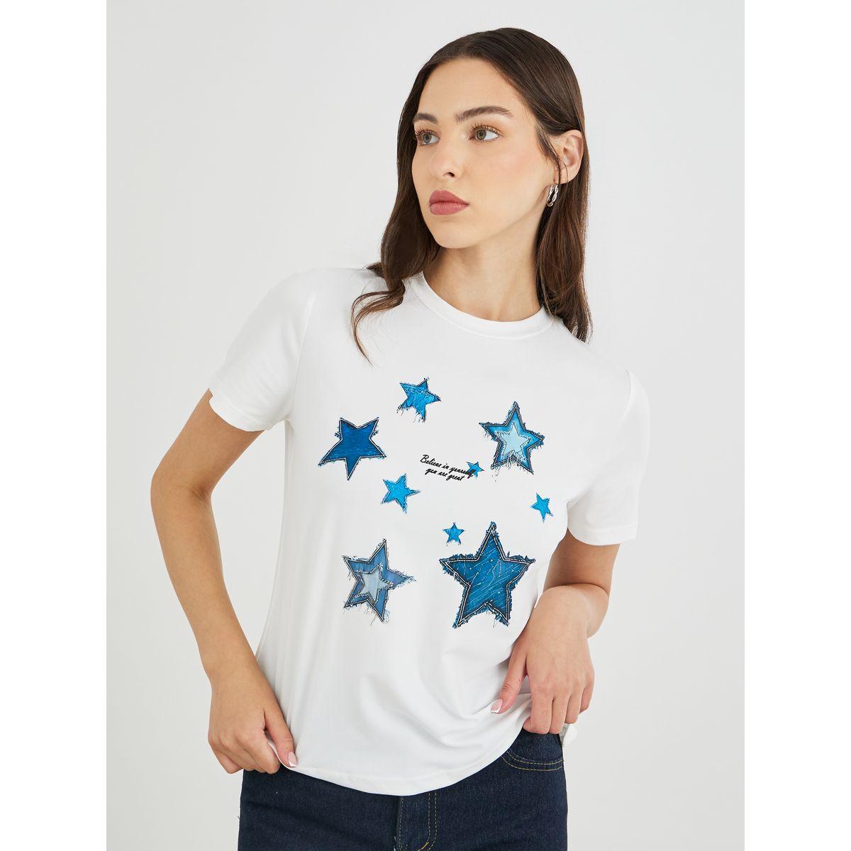 Styli Graphic Print Short Sleeve T-Shirt-women-clothing-tshirts-image-1