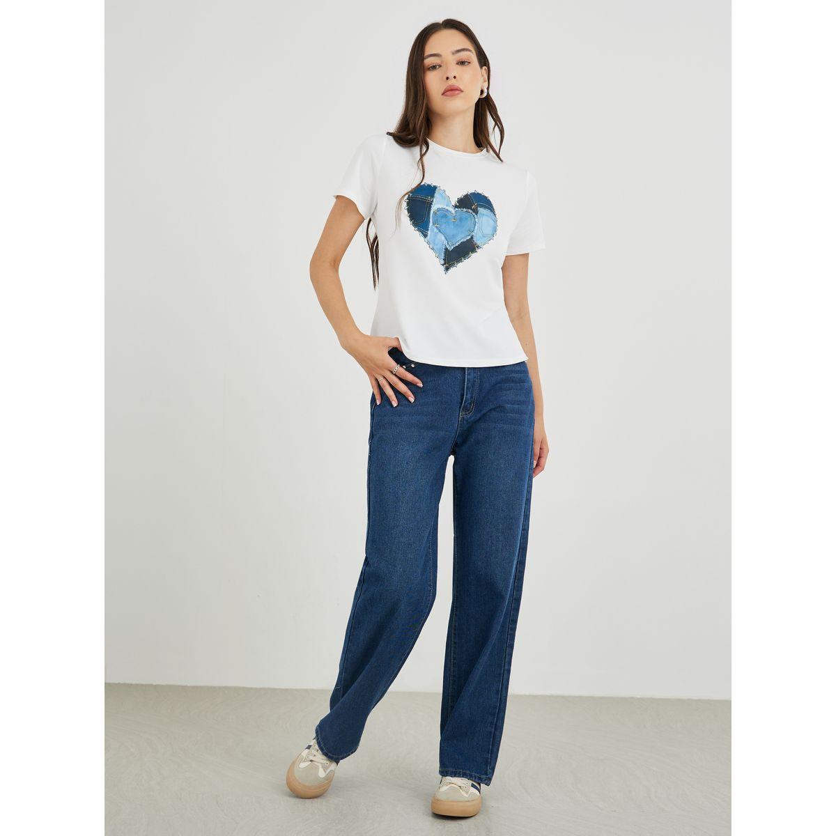 Styli Graphic Print Short Sleeve T-Shirt-women-clothing-tshirts-image-2