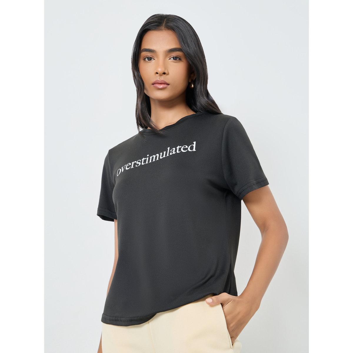 تيشيرت بطبعة كتابة-women-clothing-tshirts-image-4