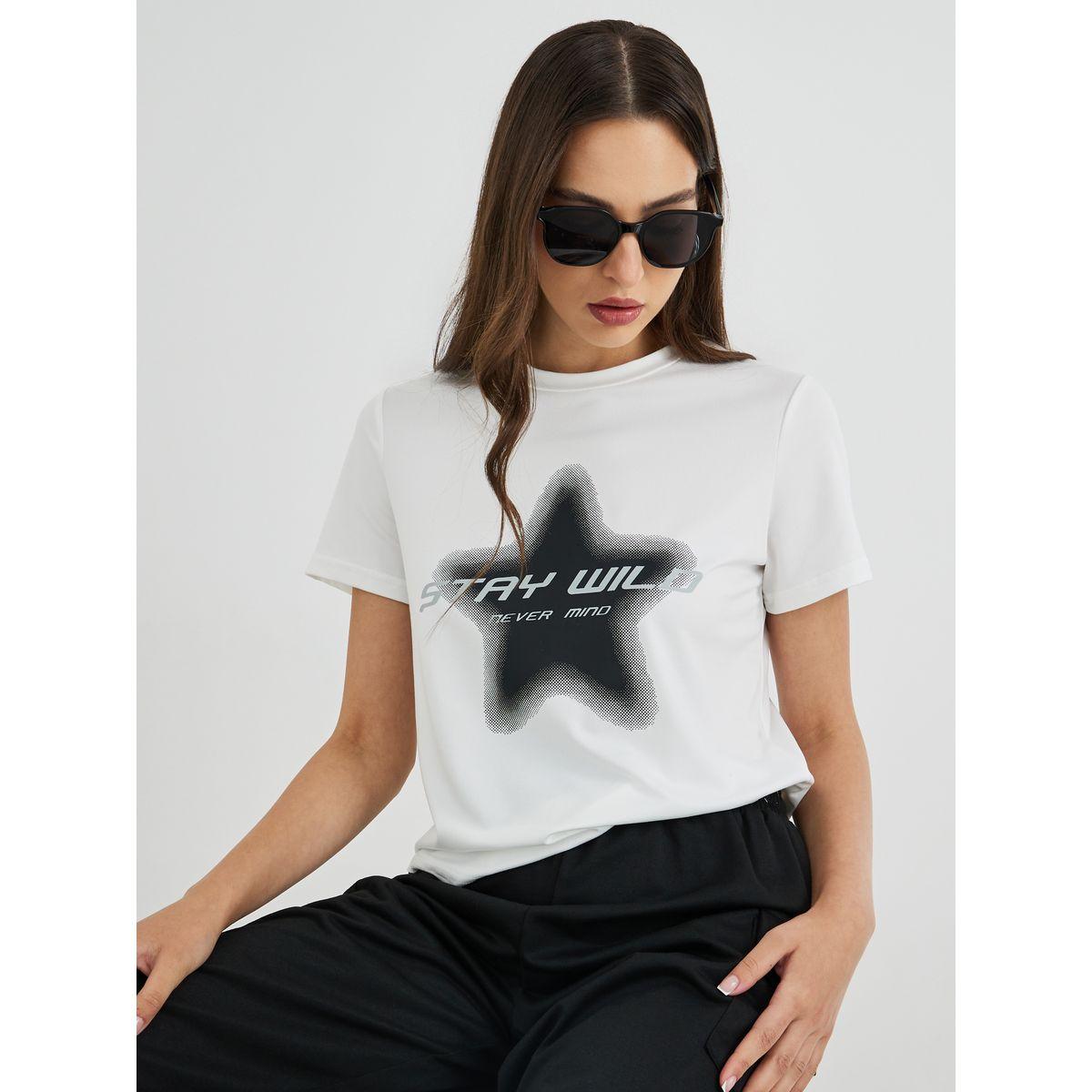 Styli Graphic Print Short Sleeve T-Shirt-women-clothing-tshirts-image-1