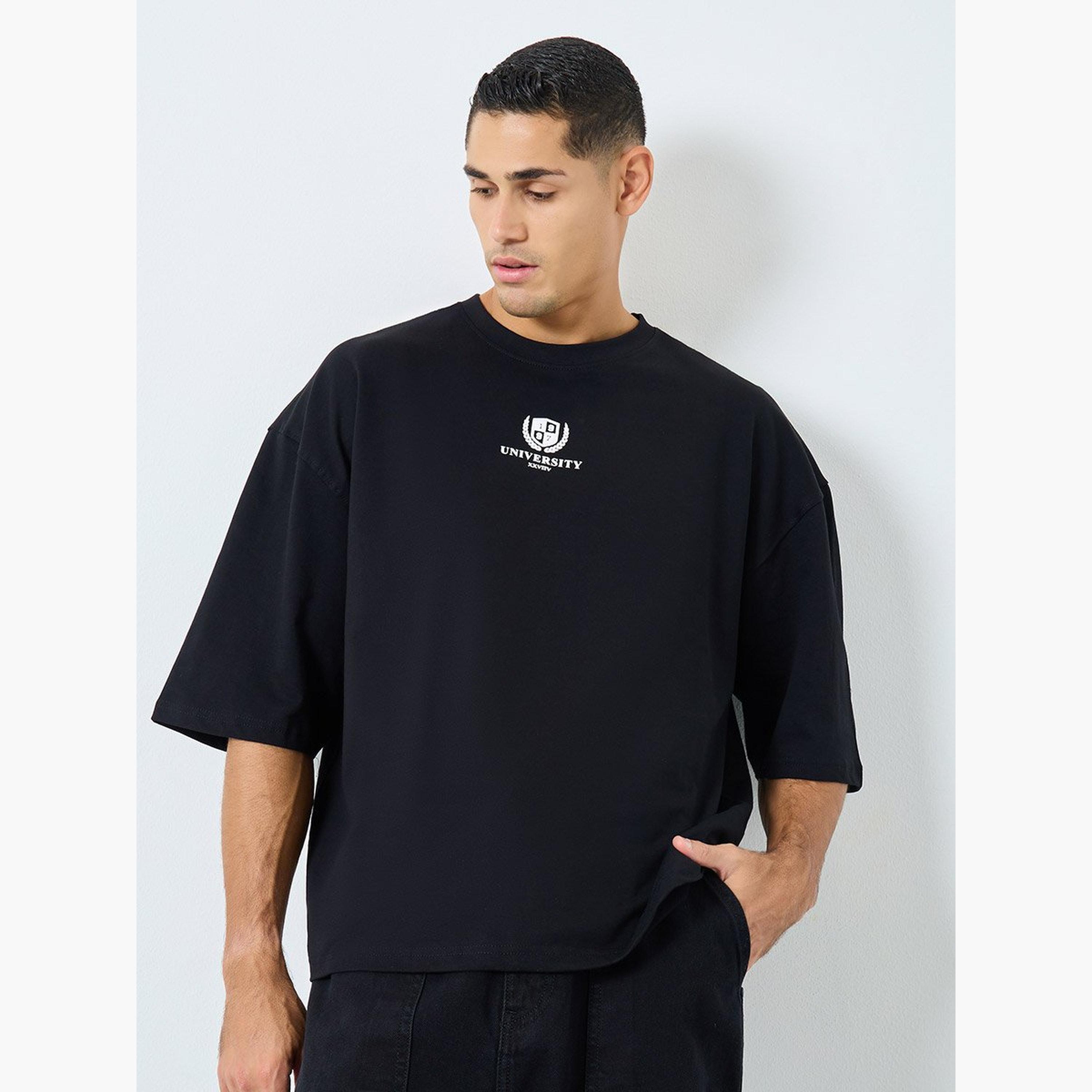 Styli Cropped Boxy Fit Round Neck Printed T-Shirt-men-clothing-tshirtsandpolos-tshirts-image-1