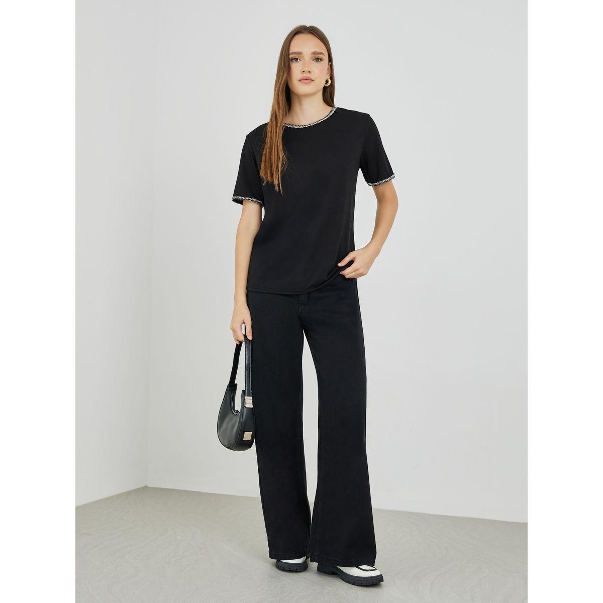Styli Embellished Short Sleeve Regular Fit T-Shirt-women-clothing-tshirts-image-2