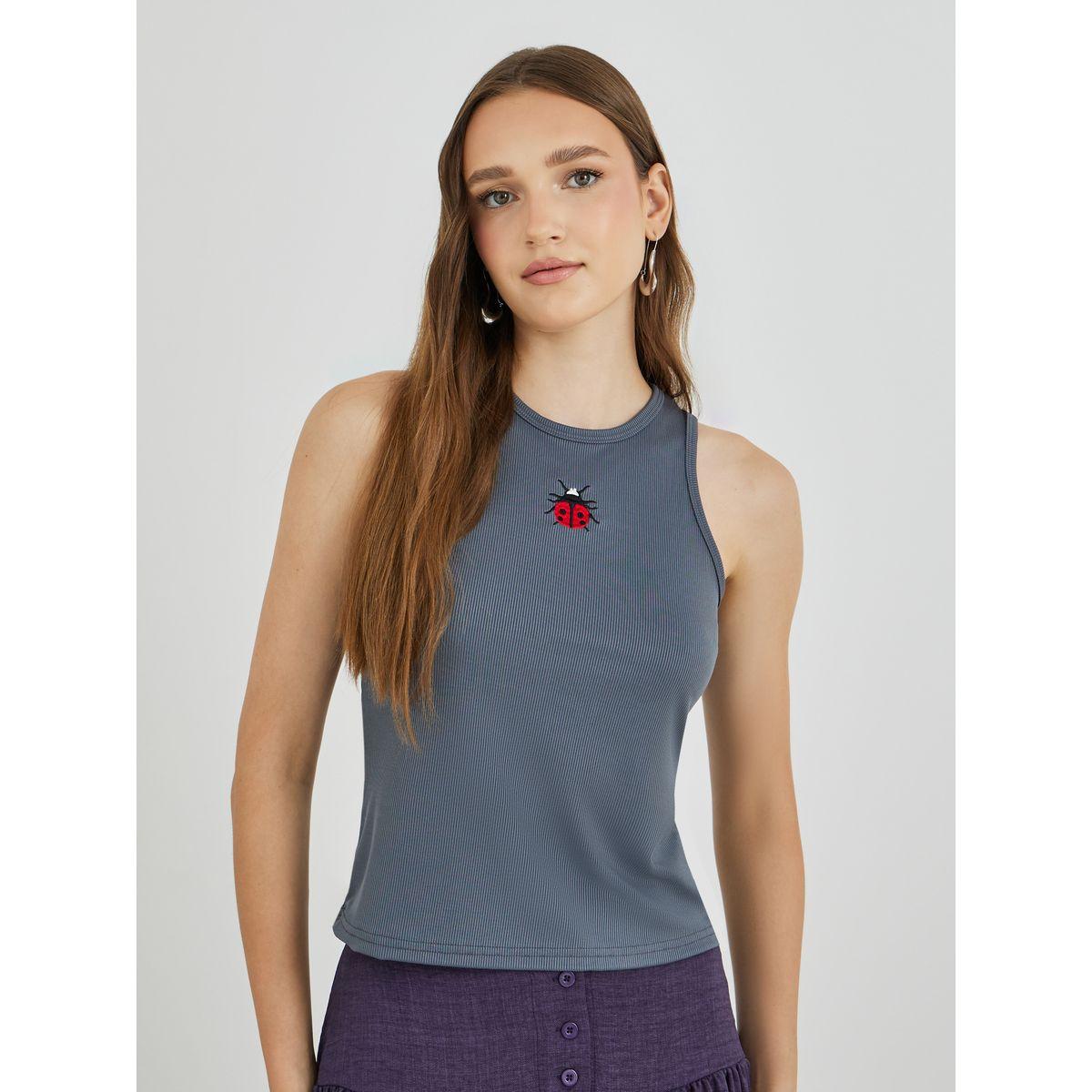 Styli Embroidery Detail Square Neck Top-women-clothing-shirtsandblouses-blouses-image-1