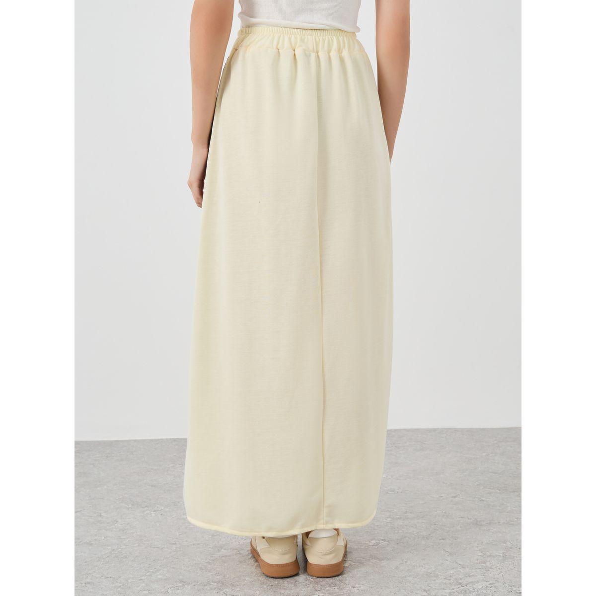 Styli Graphic Print Side Tape Detail A-Line Maxi Skirt-women-clothing-bottoms-skirts-image-4
