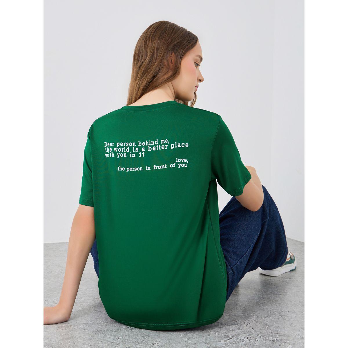 تيشيرت فضفاض بطبعة كتابة-women-clothing-tshirts-image-1