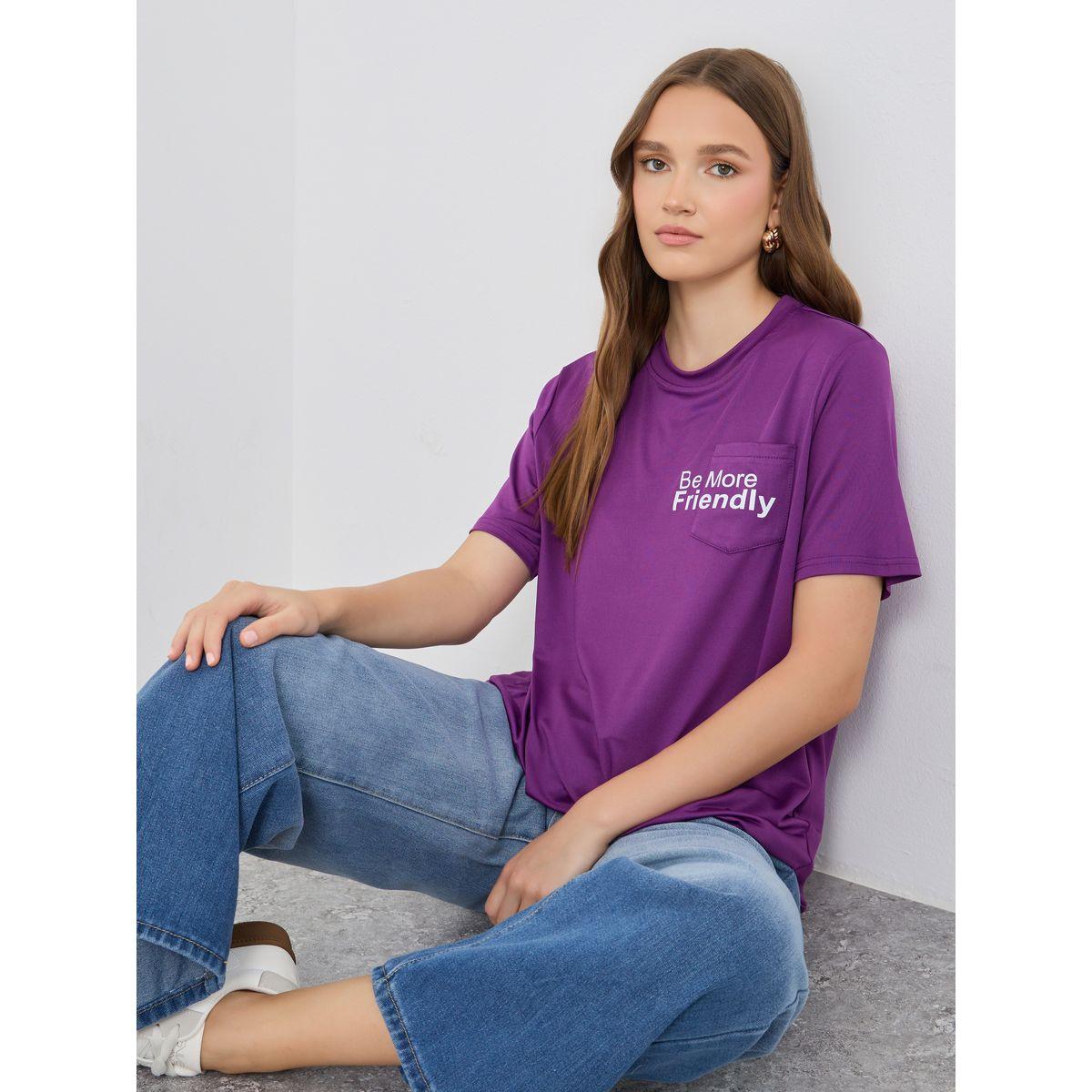 Styli Slogan Print Oversize T-Shirt-women-clothing-tshirts-image-1