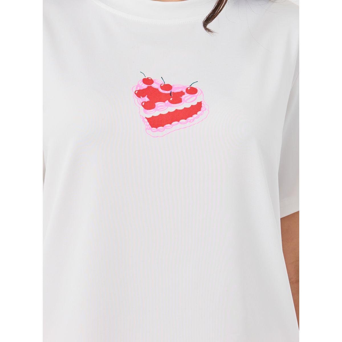Styli Cake Printed Short Sleeve T-Shirt and Pyjama Set-women-clothing-nightwear-pyjamas-longsets-image-3