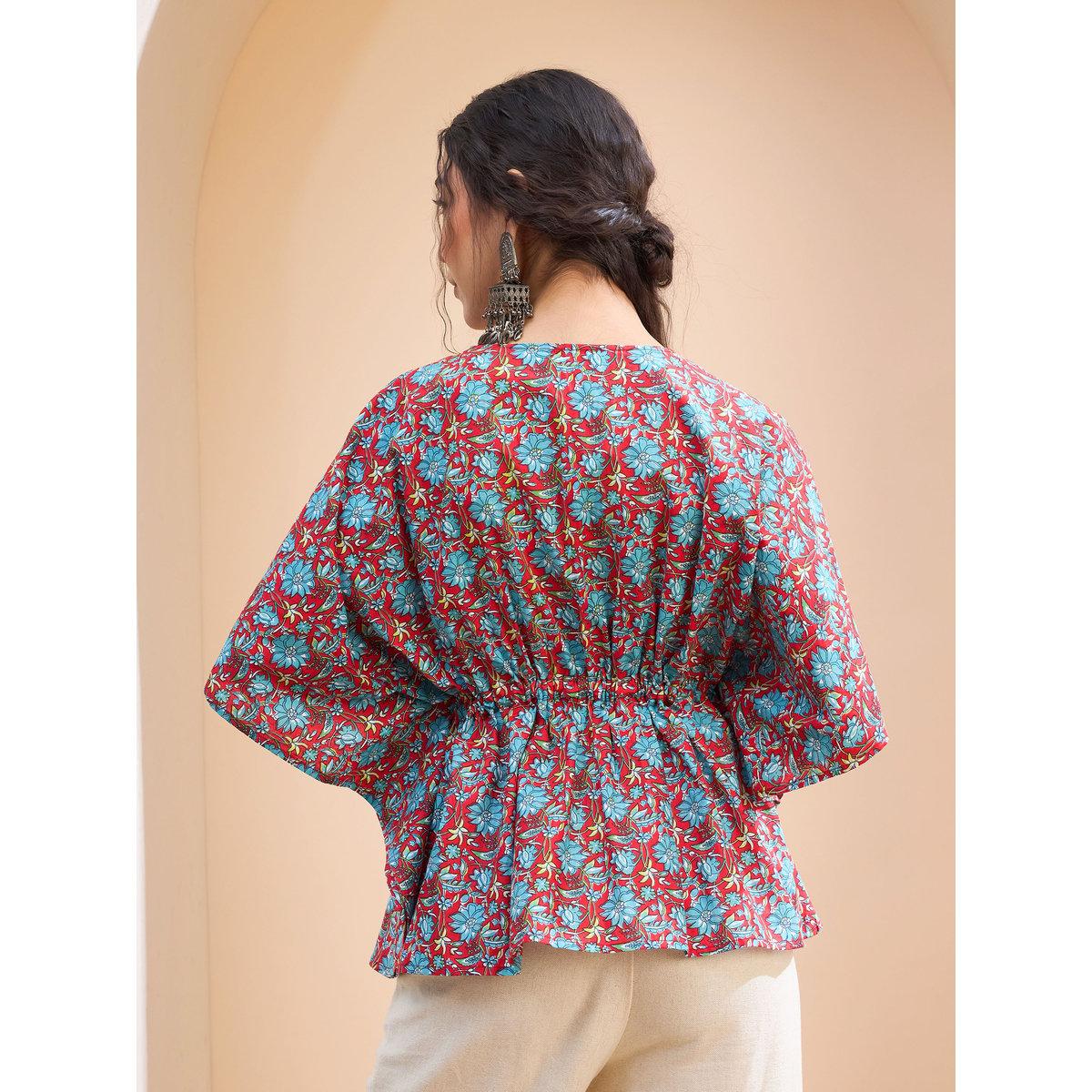 كورتي قفطان بطبعة زهور-women-clothing-ethnicwear-kurtas-image-5