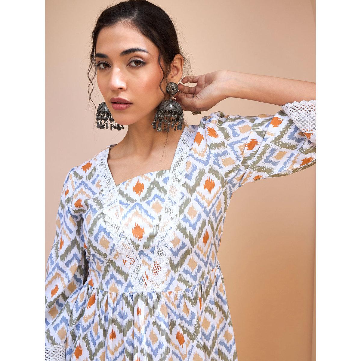 كورتي مُطبعة بالكامل-women-clothing-ethnicwear-kurtas-image-4